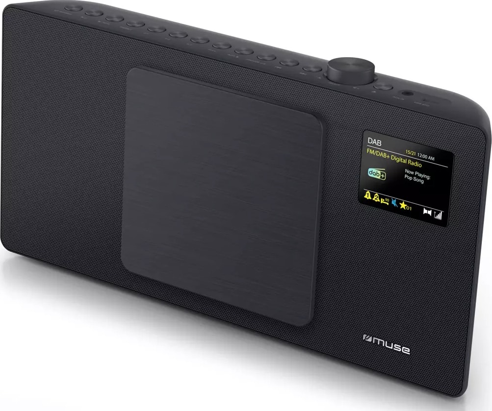 Micro chaîne hifi MUSE CD DAB+ Bluetooth USB 2x20W Noir - M65DBT