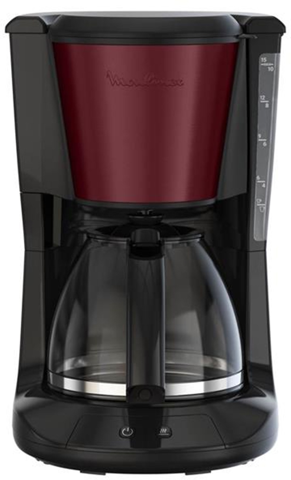Cafetière MOULINEX 1000W 1,25L 15 tasses Rouge FG5S05E0