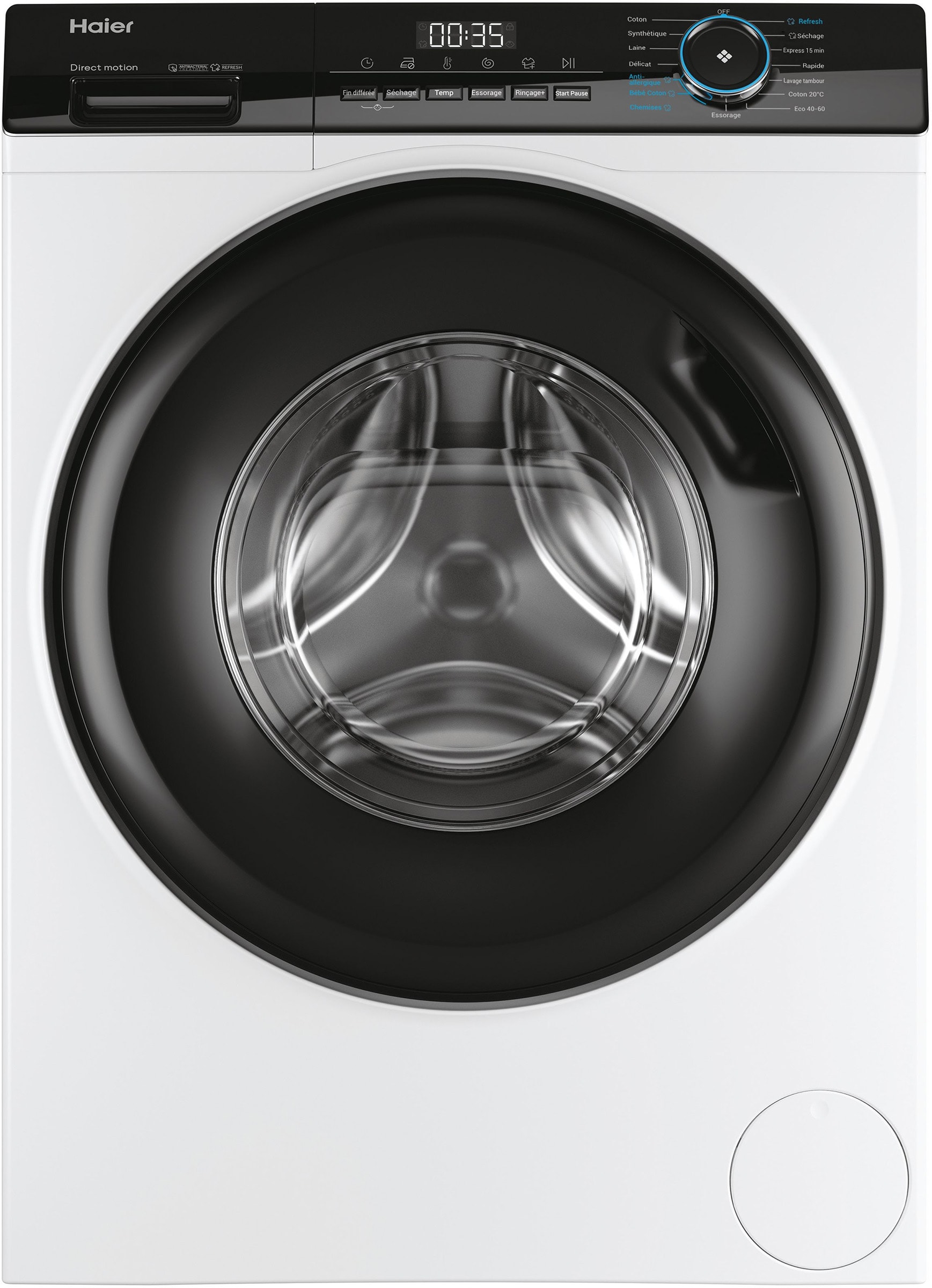 Lave linge Frontal HAIER 8kg 1400trs/min Blanc HW80-B14G939-FR