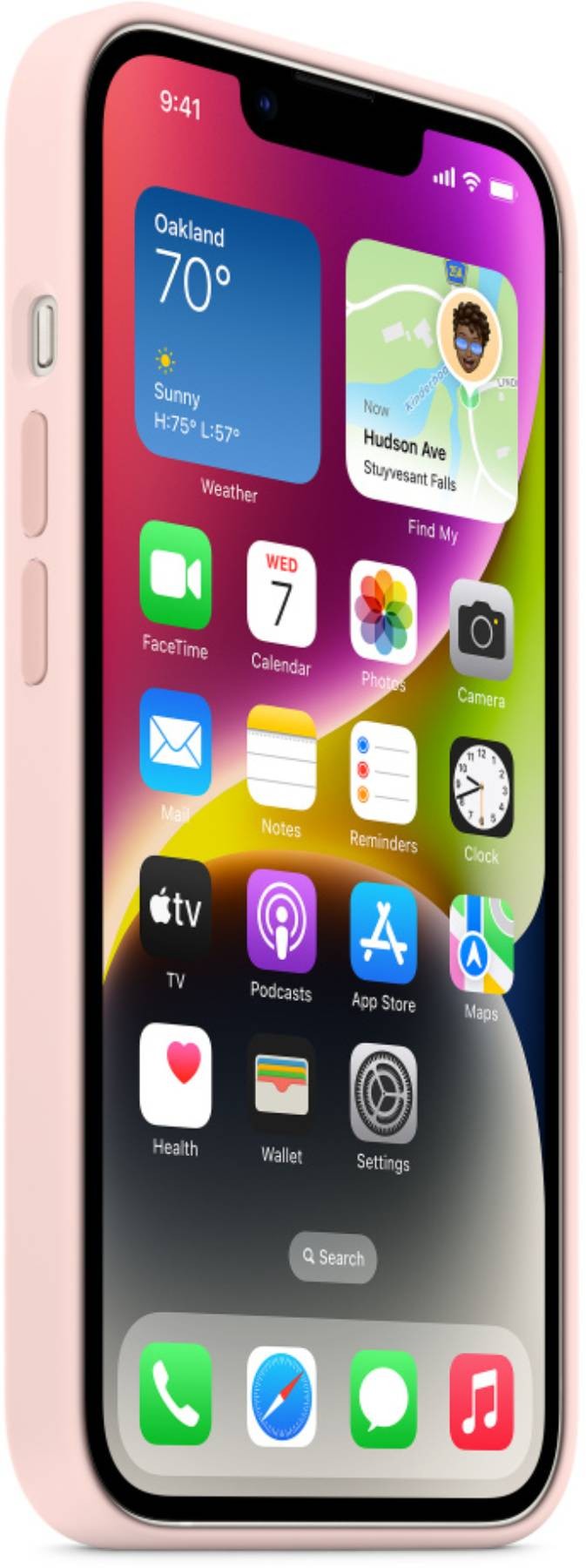 Coque iPhone APPLE 14 silicone rose - MPRX3ZM/A