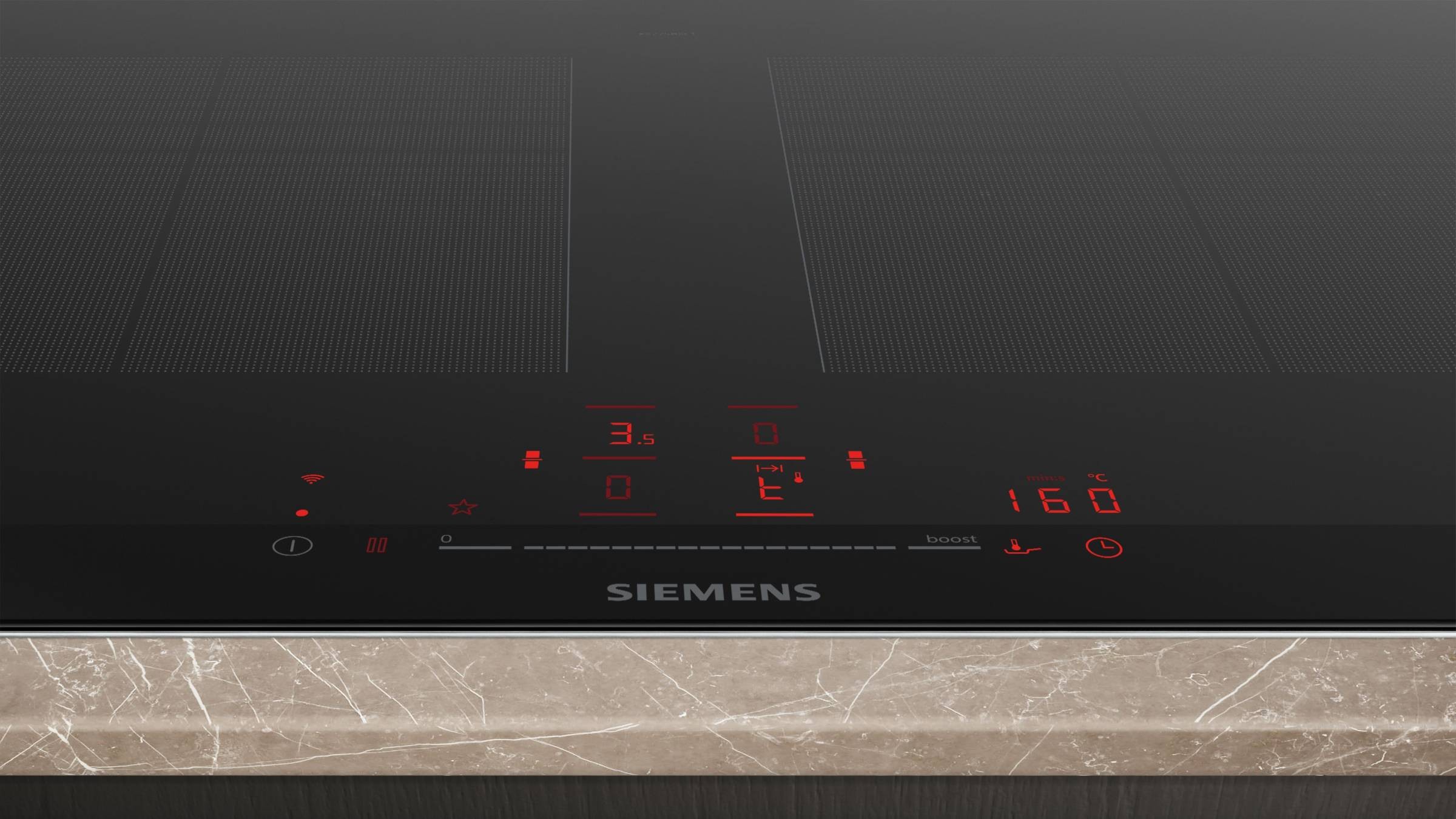 Plaque induction SIEMENS iQ700 4 Foyers 90cm 7400W Noir - EX275HXC1E Plaque induction SIEMENS iQ700 4 Foyers 90cm 7400W Noir - EX275HXC1E