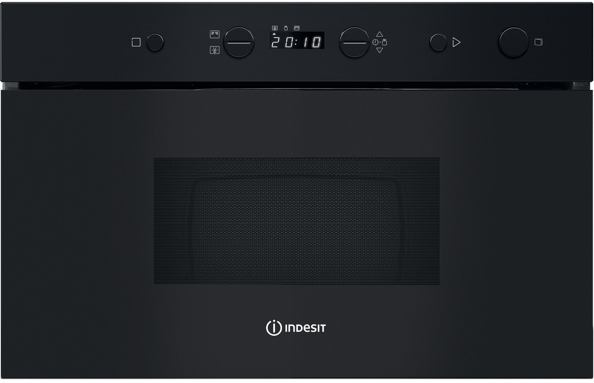 Micro ondes Encastrable INDESIT 22L, 750W, Noir  IMK11B