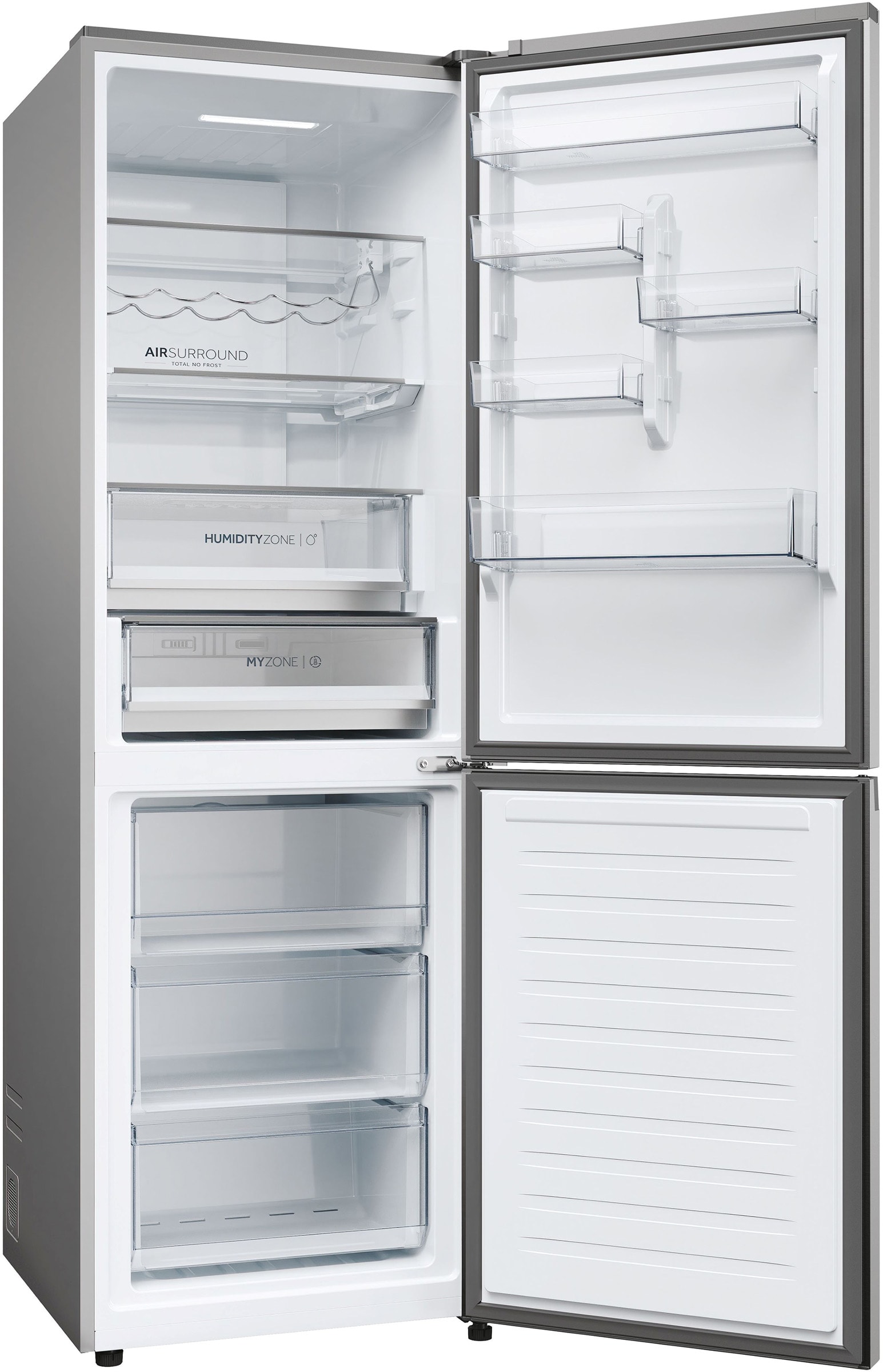 Réfrigérateur congélateur bas HAIER , Froid No Frost, 352L, Gris - HDPW5618DNPK Réfrigérateur congélateur bas HAIER , Froid No Frost, 352L, Gris - HDPW5618DNPK