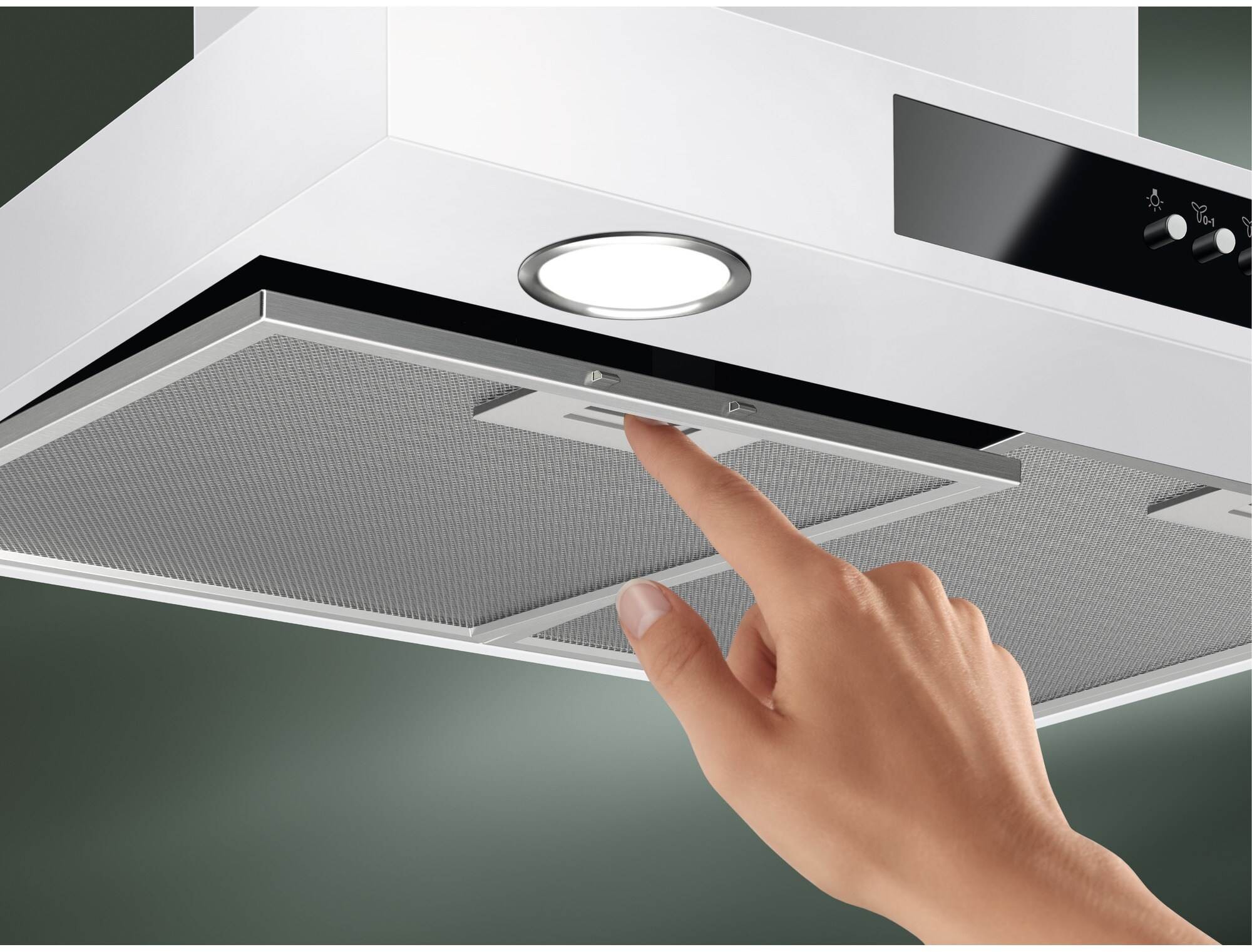 Hotte decorative murale ELECTROLUX Serie 600 LedSpot 60cm Blanc - EFTD26W