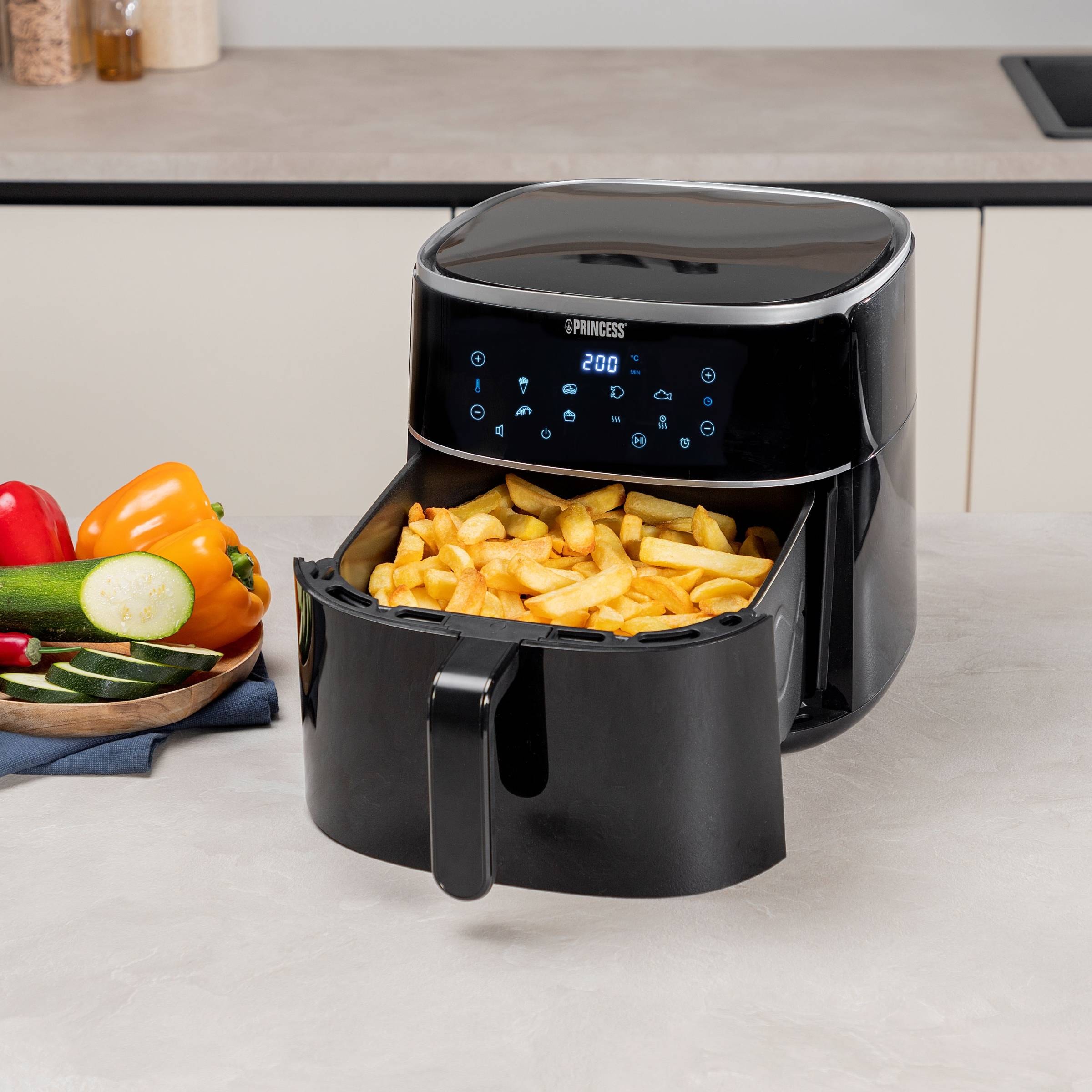 Friteuse à air chaud PRINCESS Airfryer, 1800W, 8L - 0118225401001