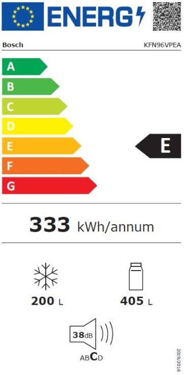 Réfrigérateur 4 portes BOSCH Série 4, Froid No Frost, 605L, Inox - KFN96VPEA Réfrigérateur 4 portes BOSCH Série 4, Froid No Frost, 605L, Inox - KFN96VPEA