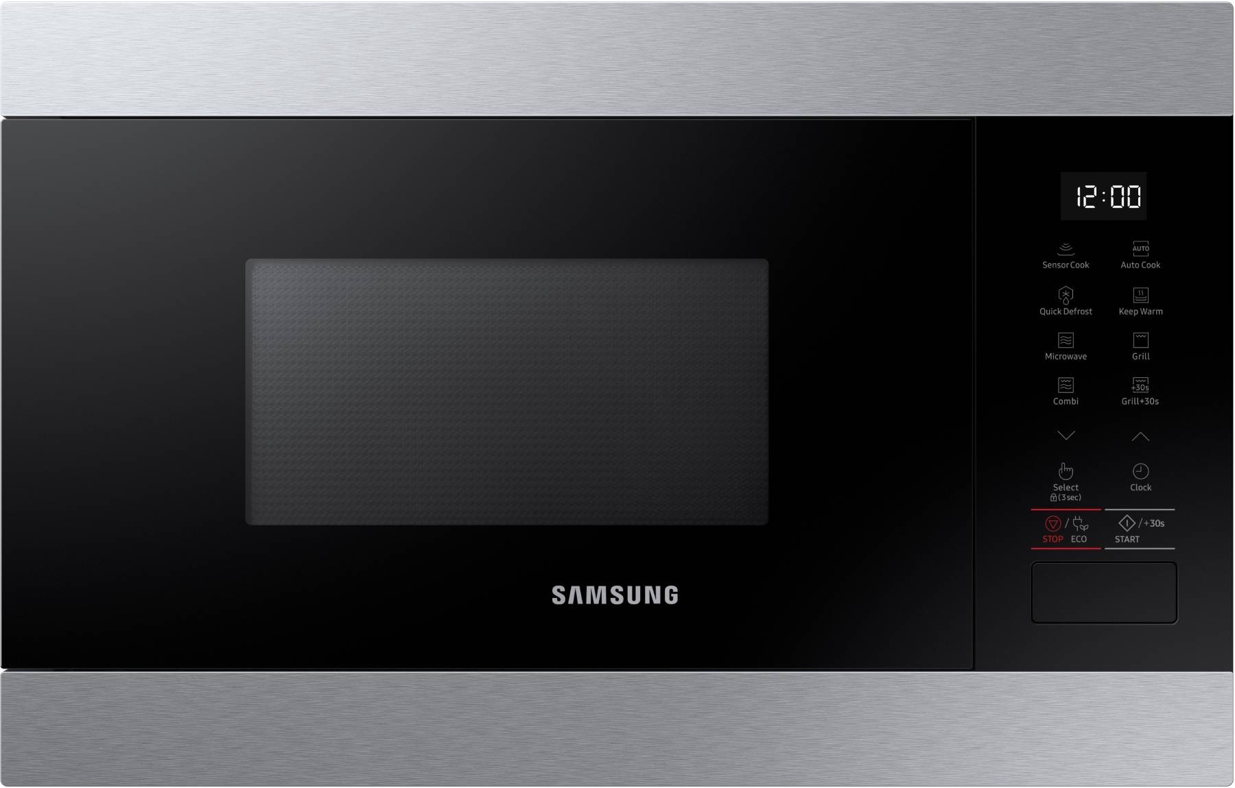 SAMSUNG Micro ondes Encastrable Auto Cook 1250W 22L Inox - MS22M8274AT