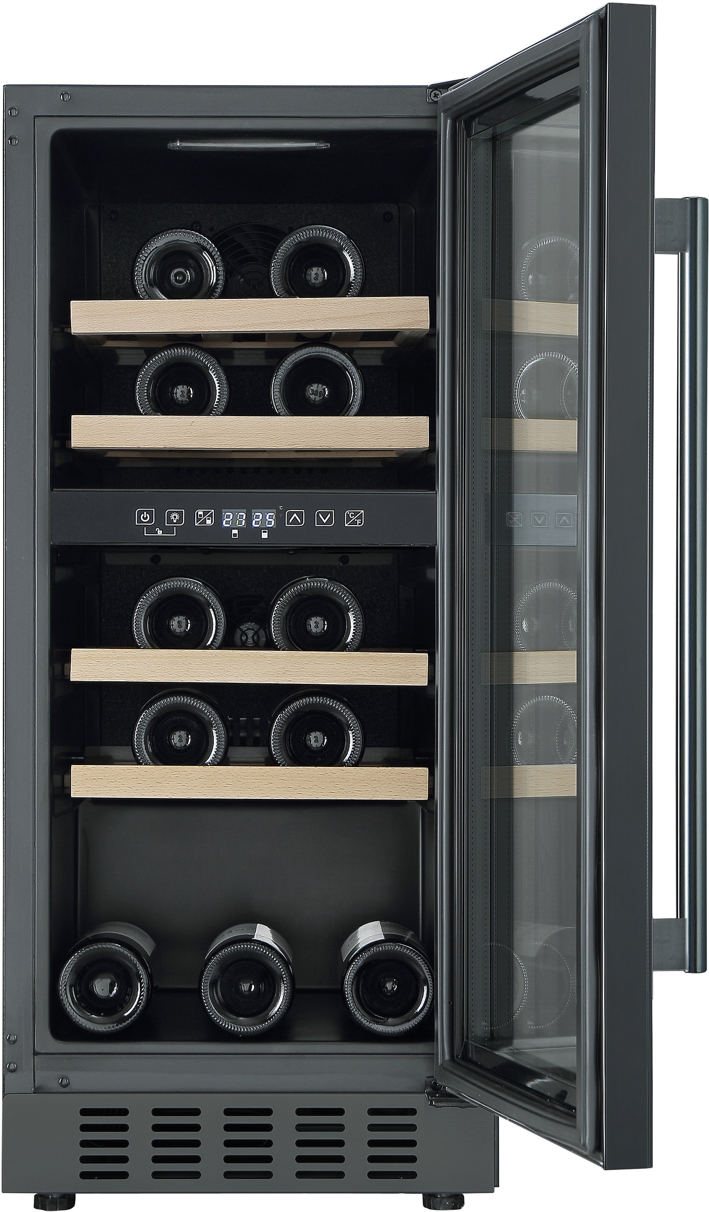 Cave à vin encastrable de service HELVETIA 17 bouteilles Noir - HWTS217GN