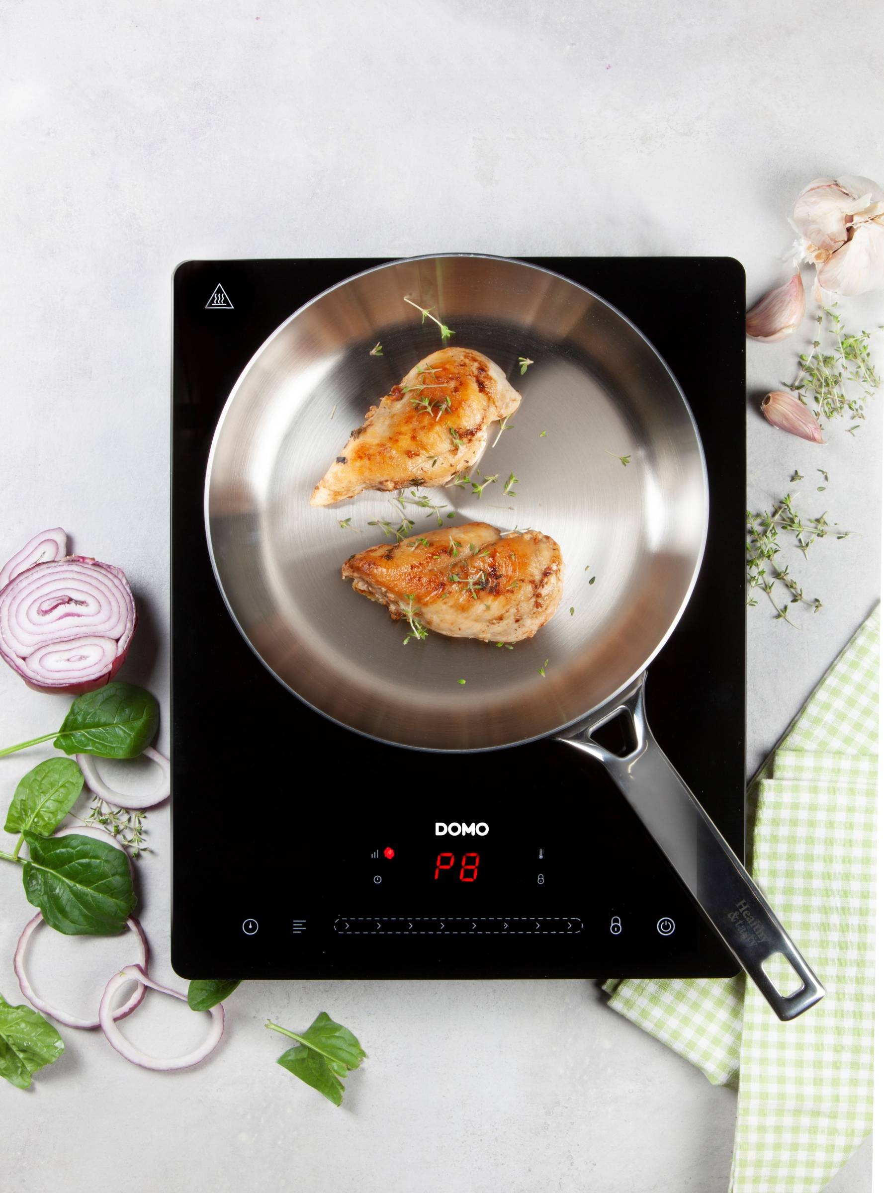 Réchaud induction DOMO 1 foyer 2000W - DO332IP