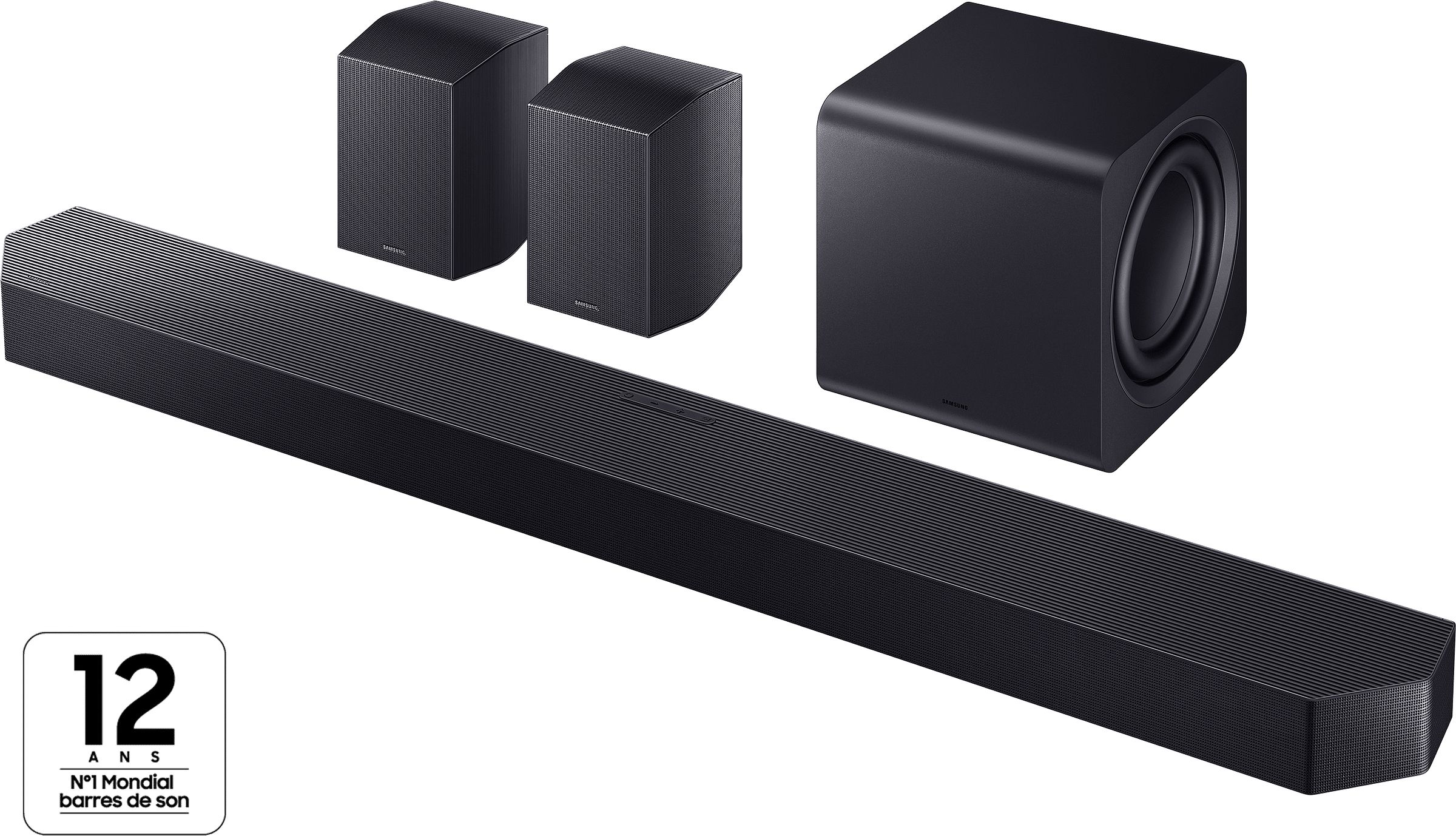 Barre de son SAMSUNG 11.1.4 Dolby Atmos Caisson sans fil Noir HW-Q990H