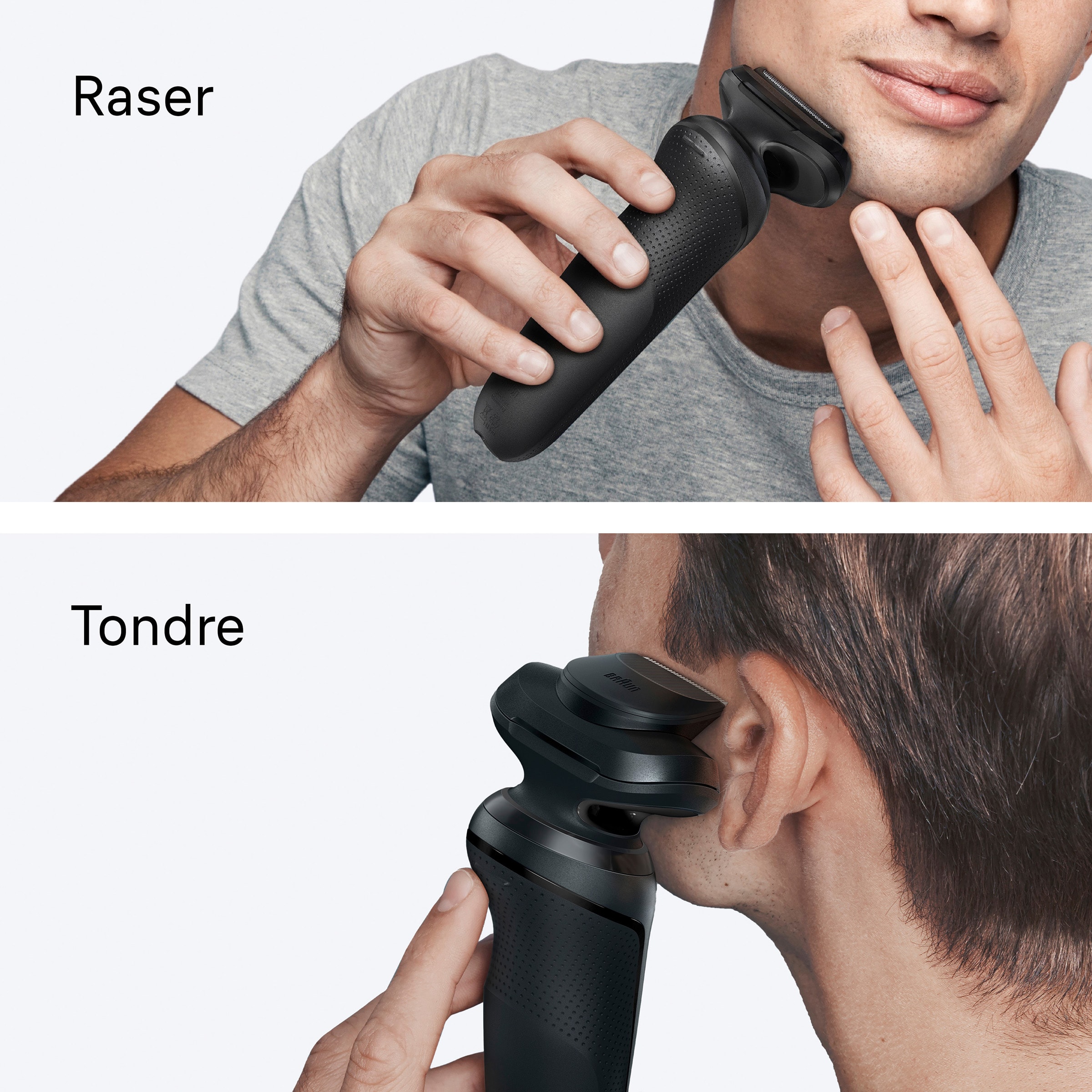 Rasoir électrique BRAUN SensoAdapt Wet & Dry 3 lames flexibles - 52-N1200S