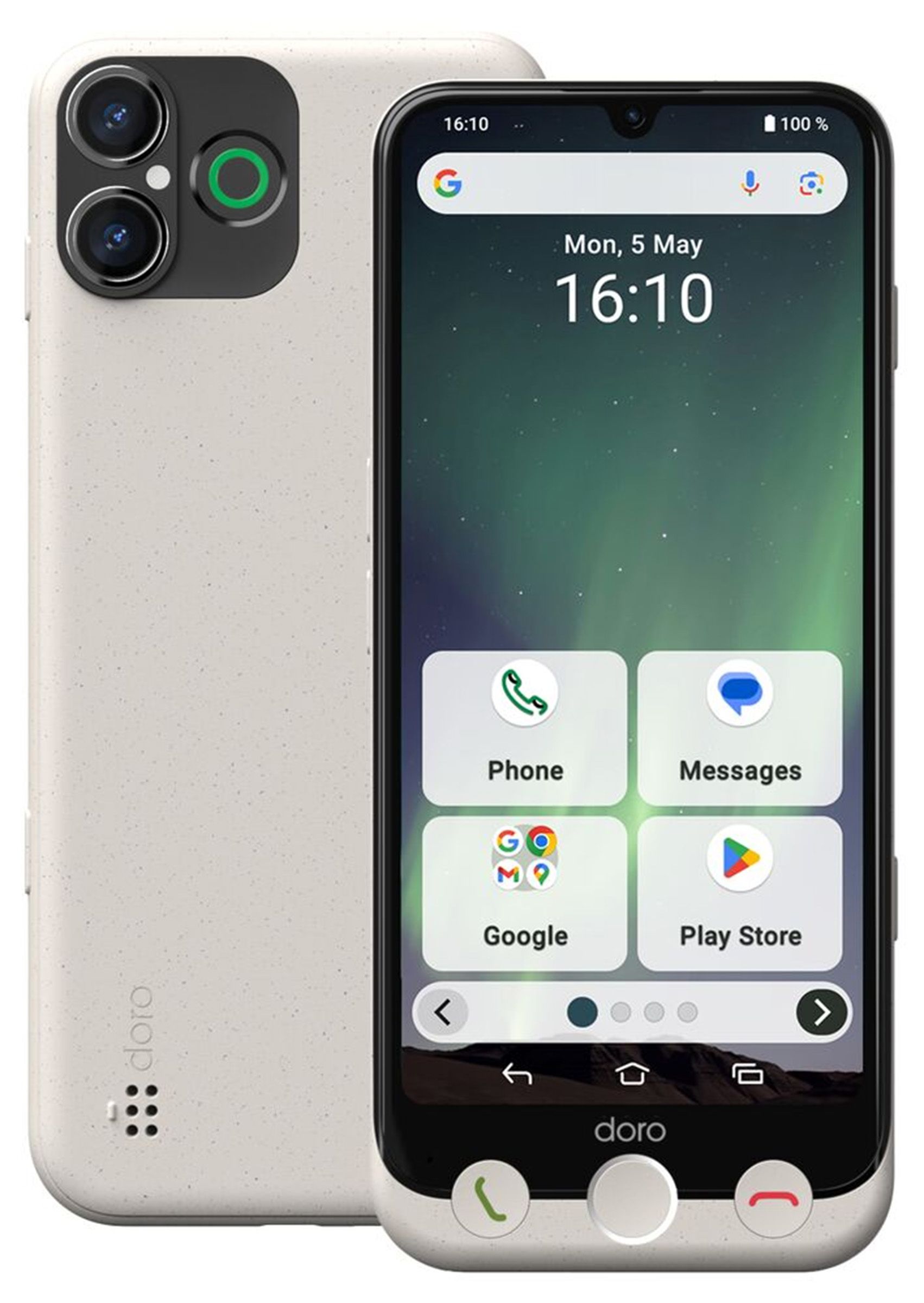 Smartphone DORO Aurora A30 4G 128Go Blanc AURORAA30-128GO-BLC