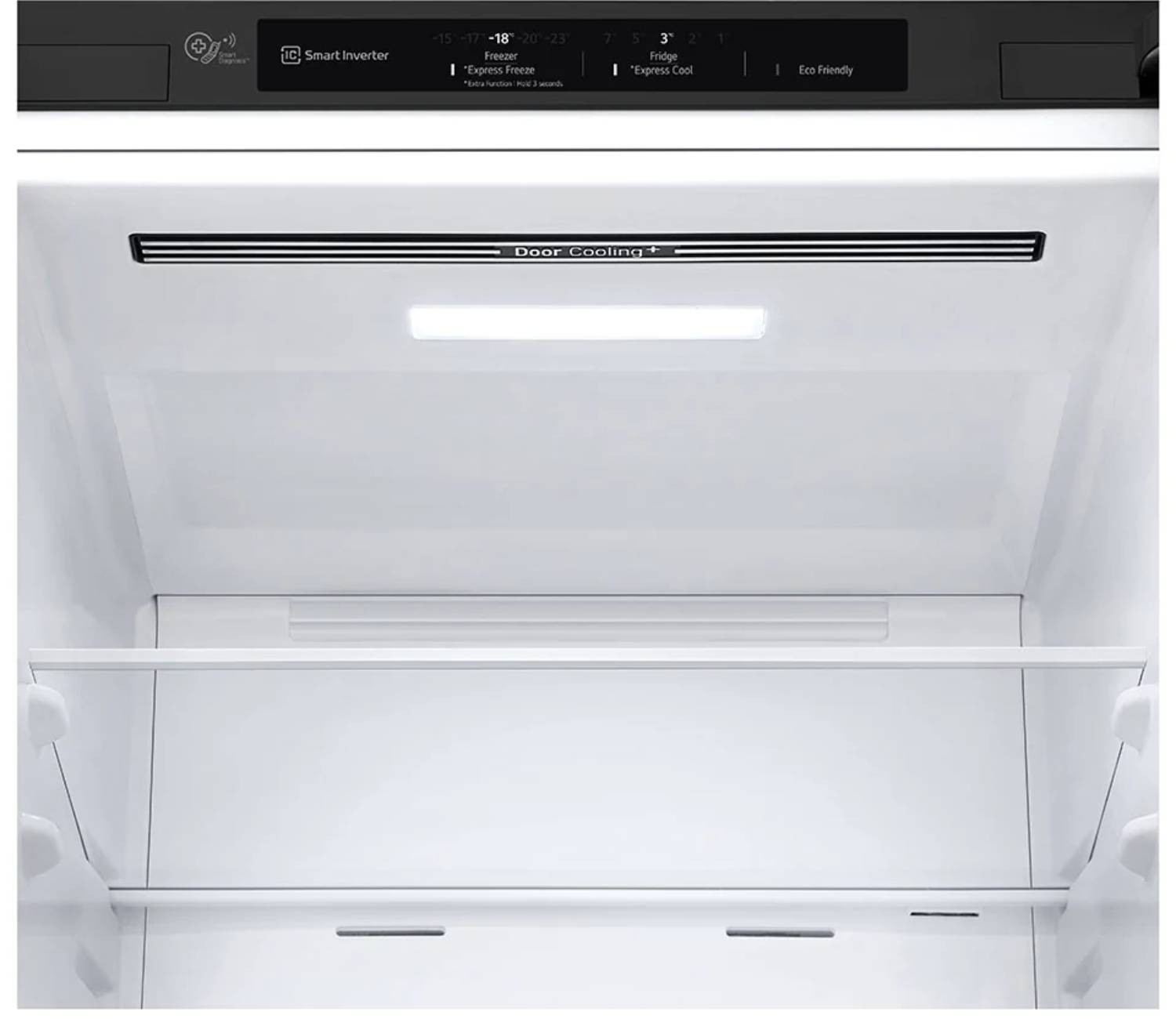 LG Réfrigérateur congélateur bas Door Cooling+ 341L Noir - GBB61BLJEN