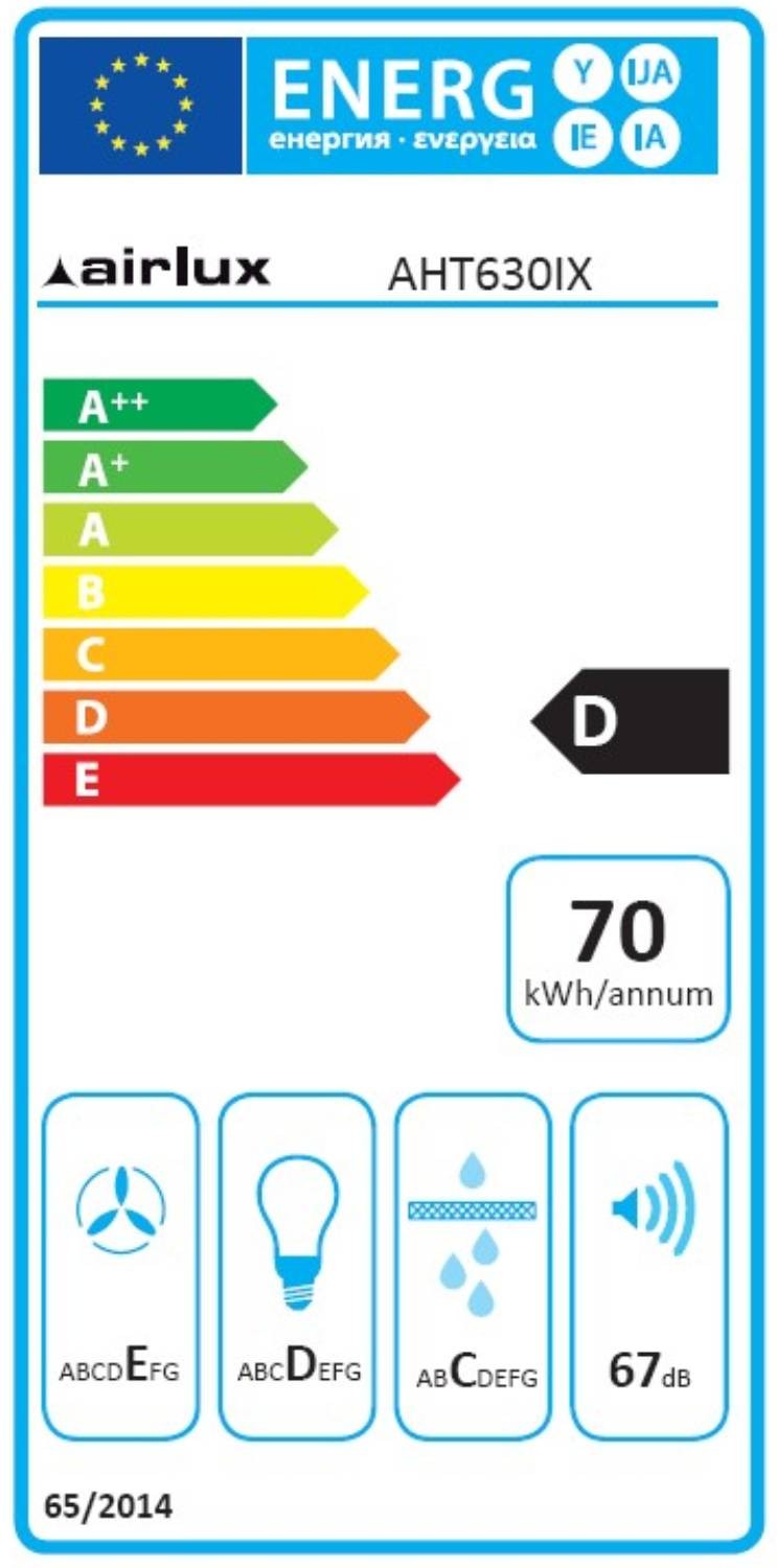 AIRLUX Hotte tiroir  - AHT630IX