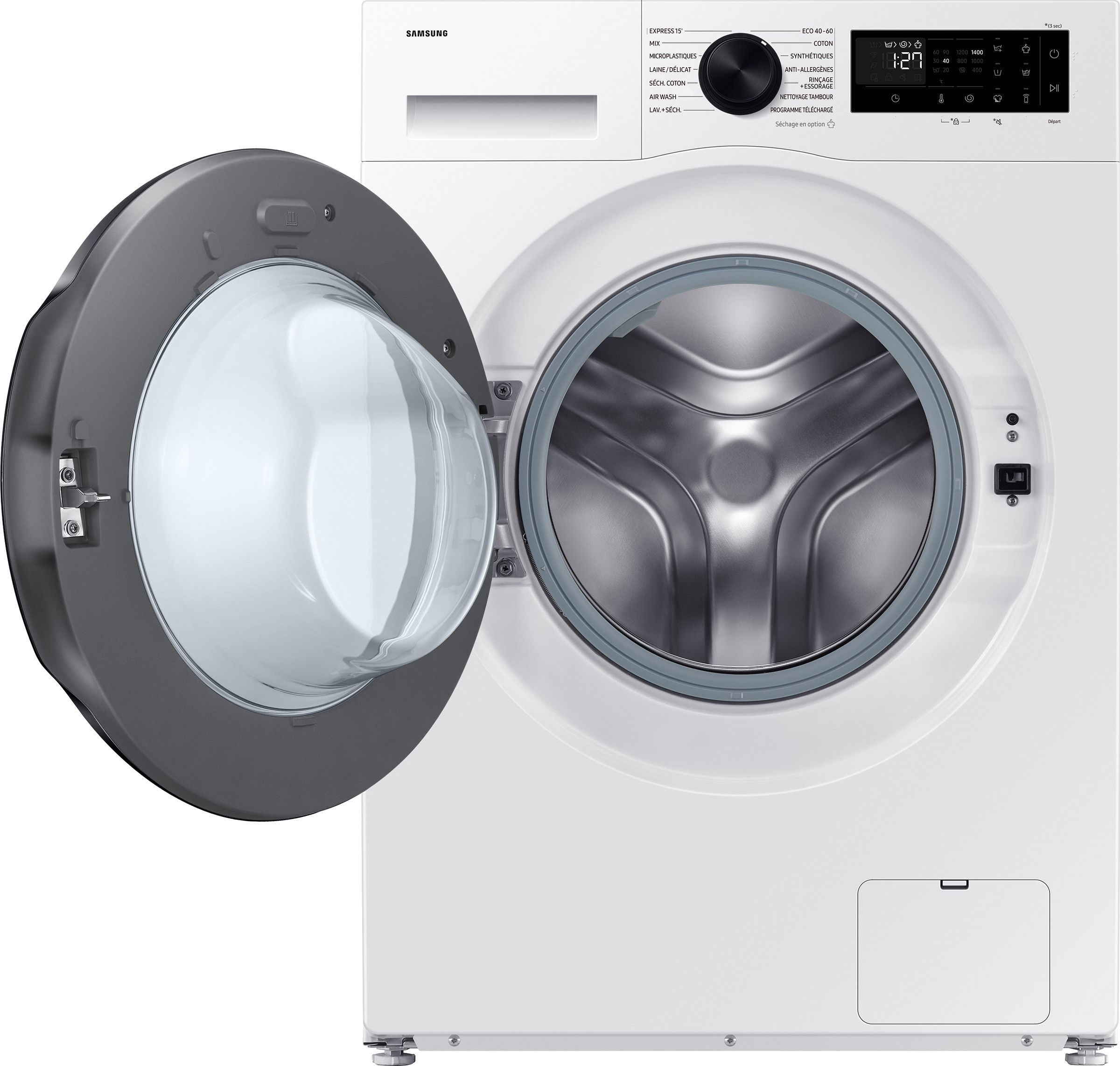 Lave linge sechant Frontal SAMSUNG 11kg 1400trs/min Blanc - WD11DG5B15BE