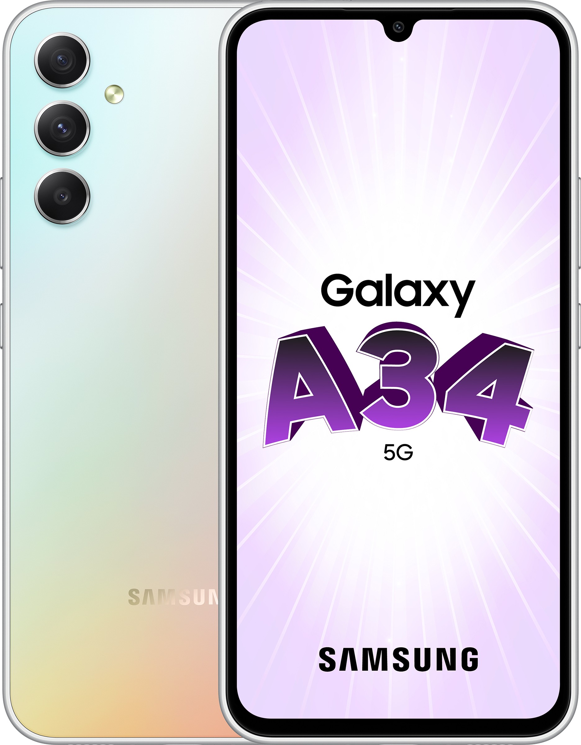 SAMSUNG Smartphone Galaxy A34 5G 128Go Gris  GALAXY-A34-5G-128-SL