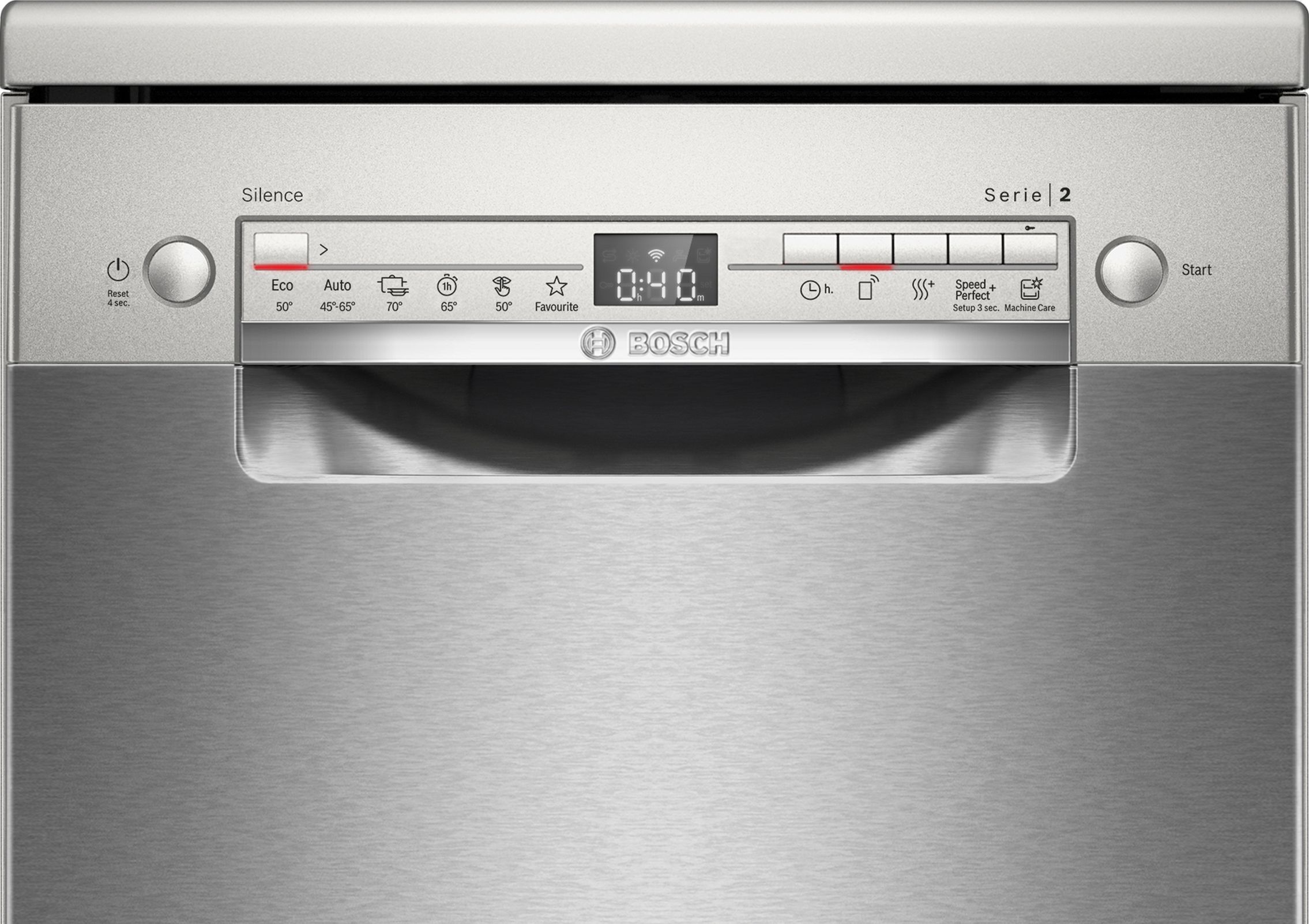 Lave vaisselle 45 cm BOSCH Home Connect 10 couverts 46dB Gris - SPS2HKI55E