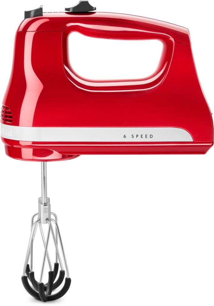 Batteur KITCHENAID électrique 6 vitesses avec batteur à bord flexible Rouge empire - 5KHM6118EER