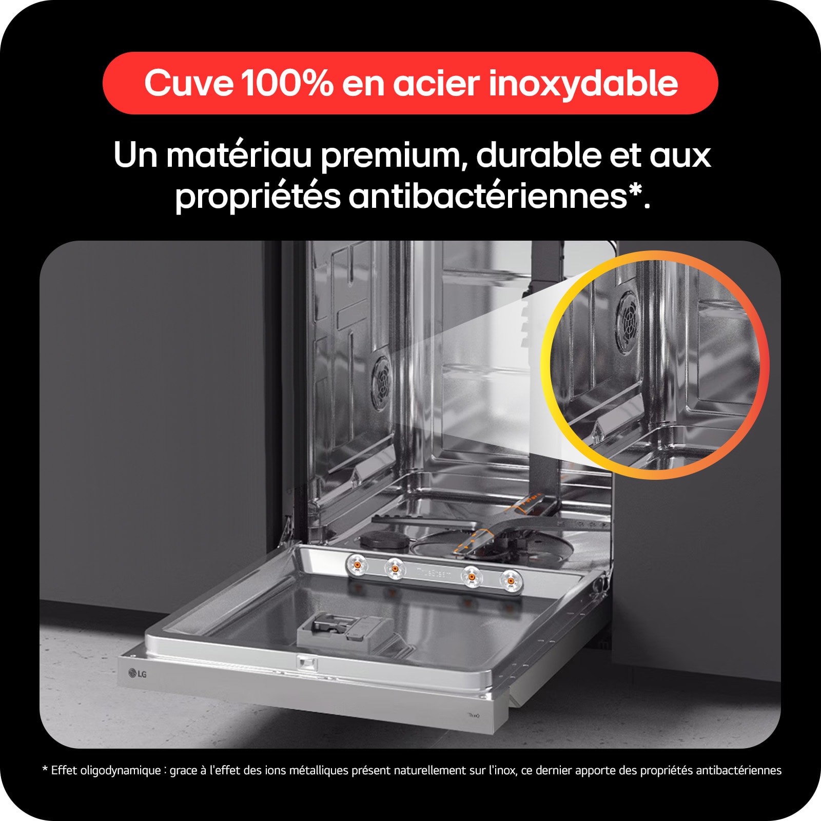 Lave vaisselle 60 cm LG Inverter Direct Drive 14 couverts Gris - DF587HVS