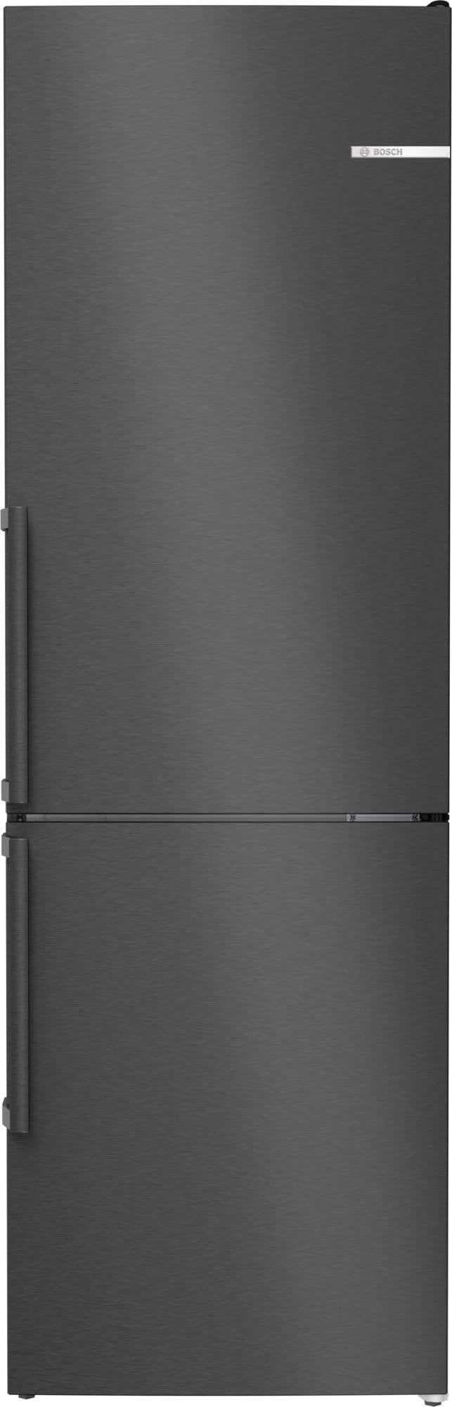 Réfrigérateur congélateur bas BOSCH , Froid No Frost, 321L, Noir KGN36VXCT