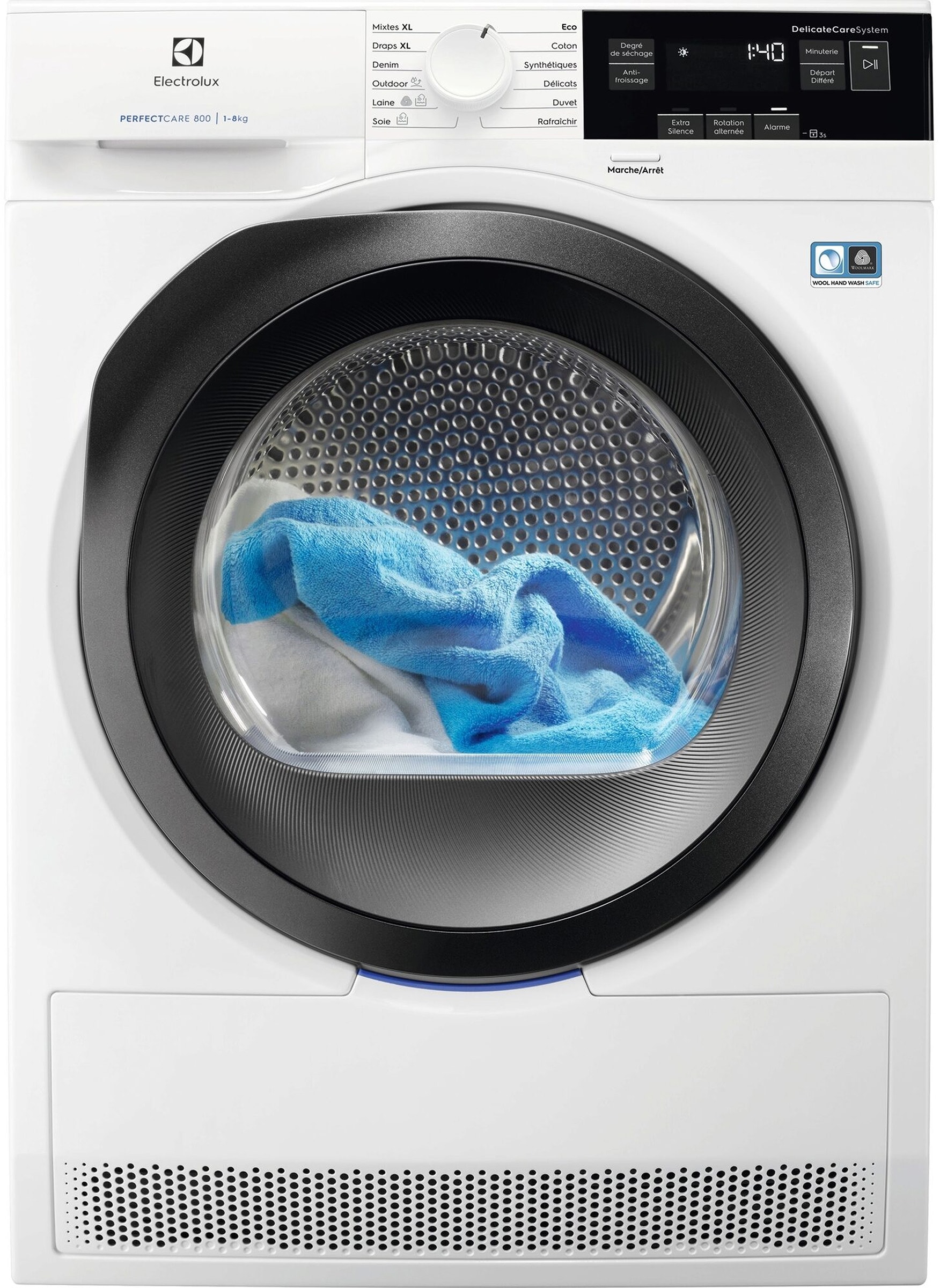Sèche-linge pompe à chaleur ELECTROLUX 8kg Moteur induction OptiSense Blanc EW8H4823RE
