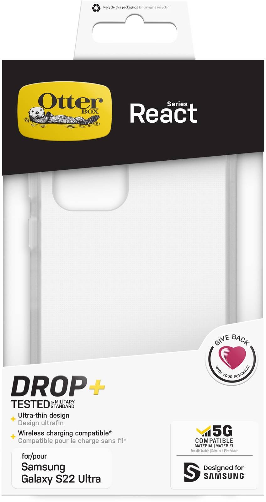 OTTERBOX Coque smartphone Samsung Galaxy S22 Ultra Transparente - OTTER-S22U-TRANS2