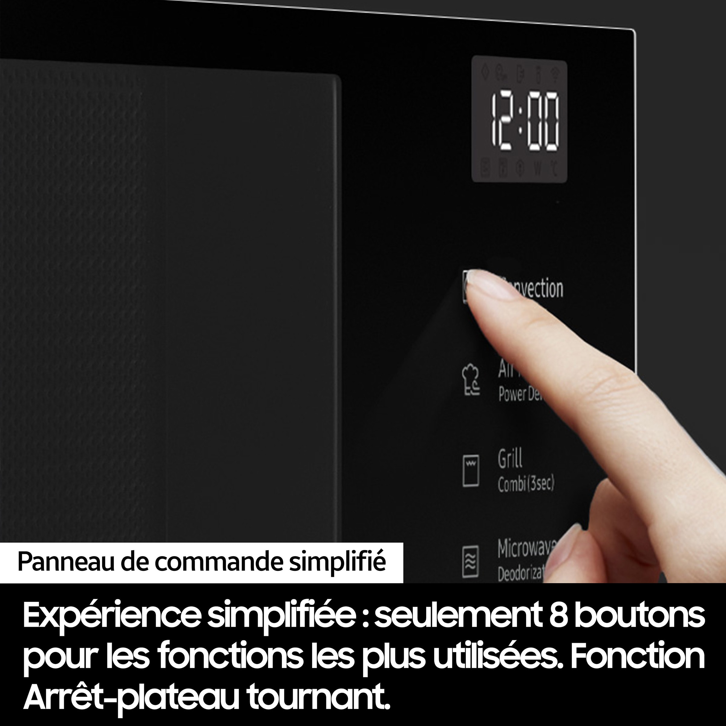 Micro ondes Combiné SAMSUNG 2100W 32L Blanc - MC32DB7746KE