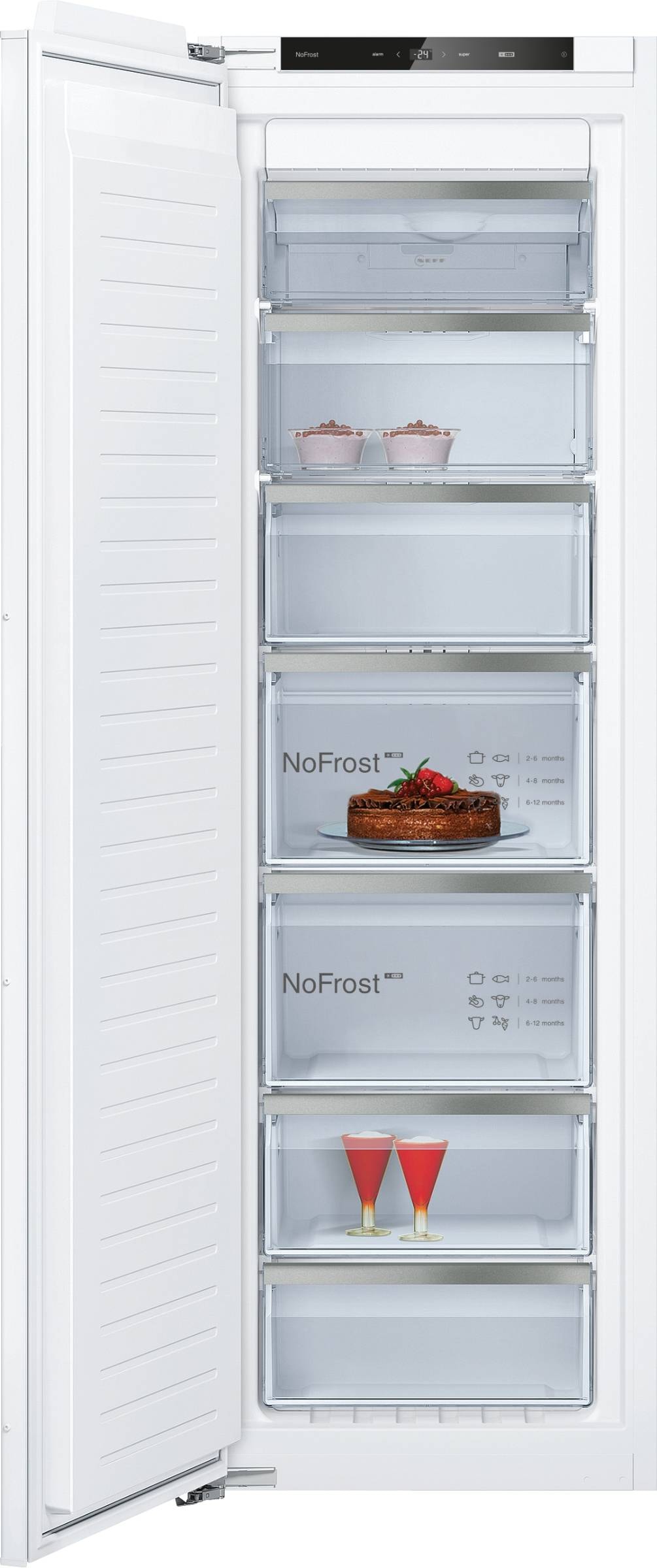 Congélateur encastrable armoire NEFF No Frost 212L SoftClose BigBox GI7813CE0