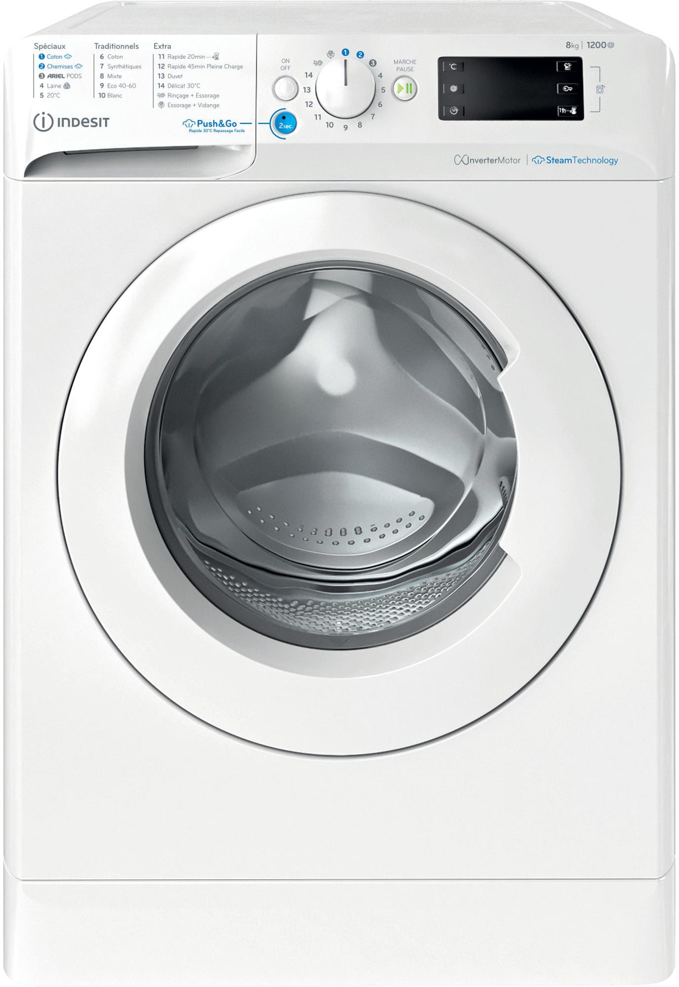 Lave linge Frontal INDESIT  - BWE81295XWVFR