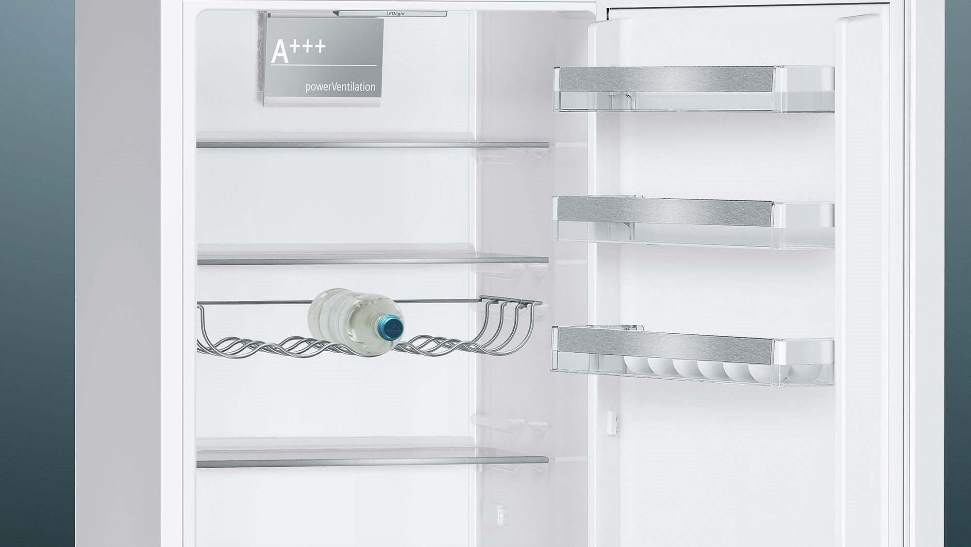 Réfrigérateur congélateur bas SIEMENS IQ500, Froid Brassé, 337L, Blanc - KG39EAWCA