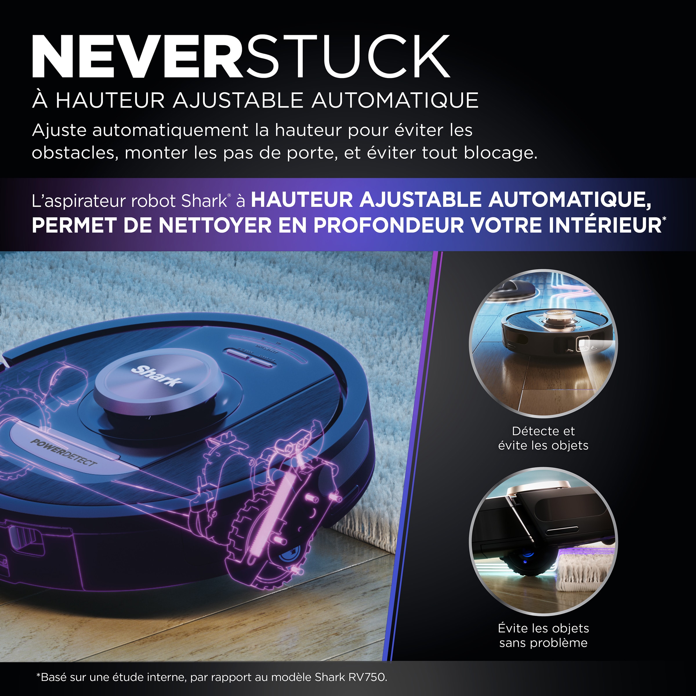 Aspirateur robot SHARK Laveur, Power detect, avec station, LIdar, Noir - RV2820VEEU Aspirateur robot SHARK Laveur, Power detect, avec station, LIdar, Noir - RV2820VEEU