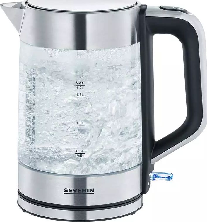 Bouilloire SEVERIN Résistance cachée 1,7L 2200W Verre 3420