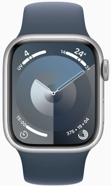 APPLE Montre connectée Watch Série 9 GPS + Cellular 45mm Aluminium argent - WATCH9-MRMG3QF