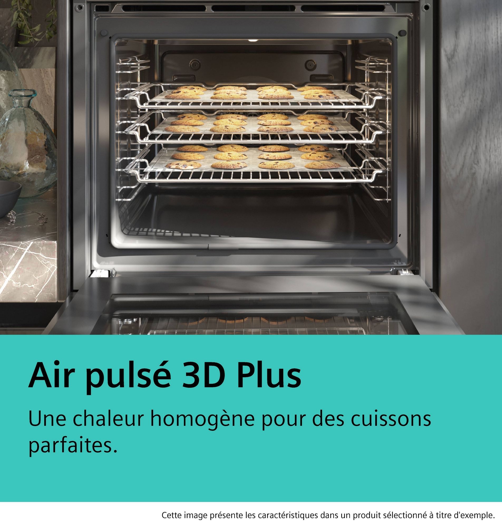 Four encastrable pyrolyse SIEMENS Sonde à coeur Connecté Air Fry 71L Noir - HB774G2B1