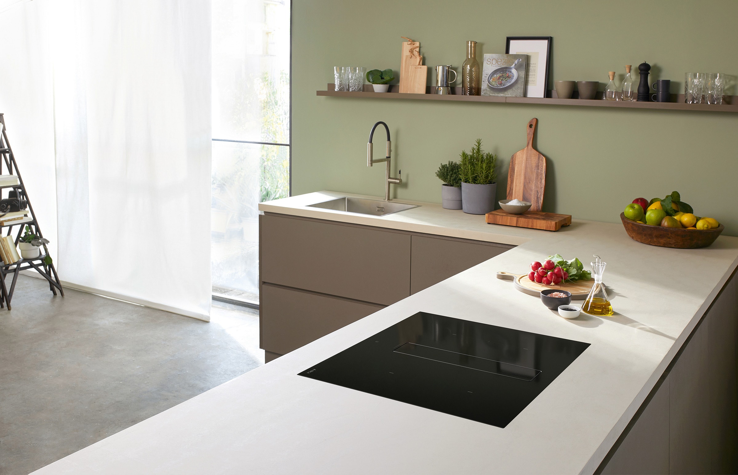 Plaque induction ELICA , 4 Foyers, 7500W, 72cm, Noir - PRF0167054