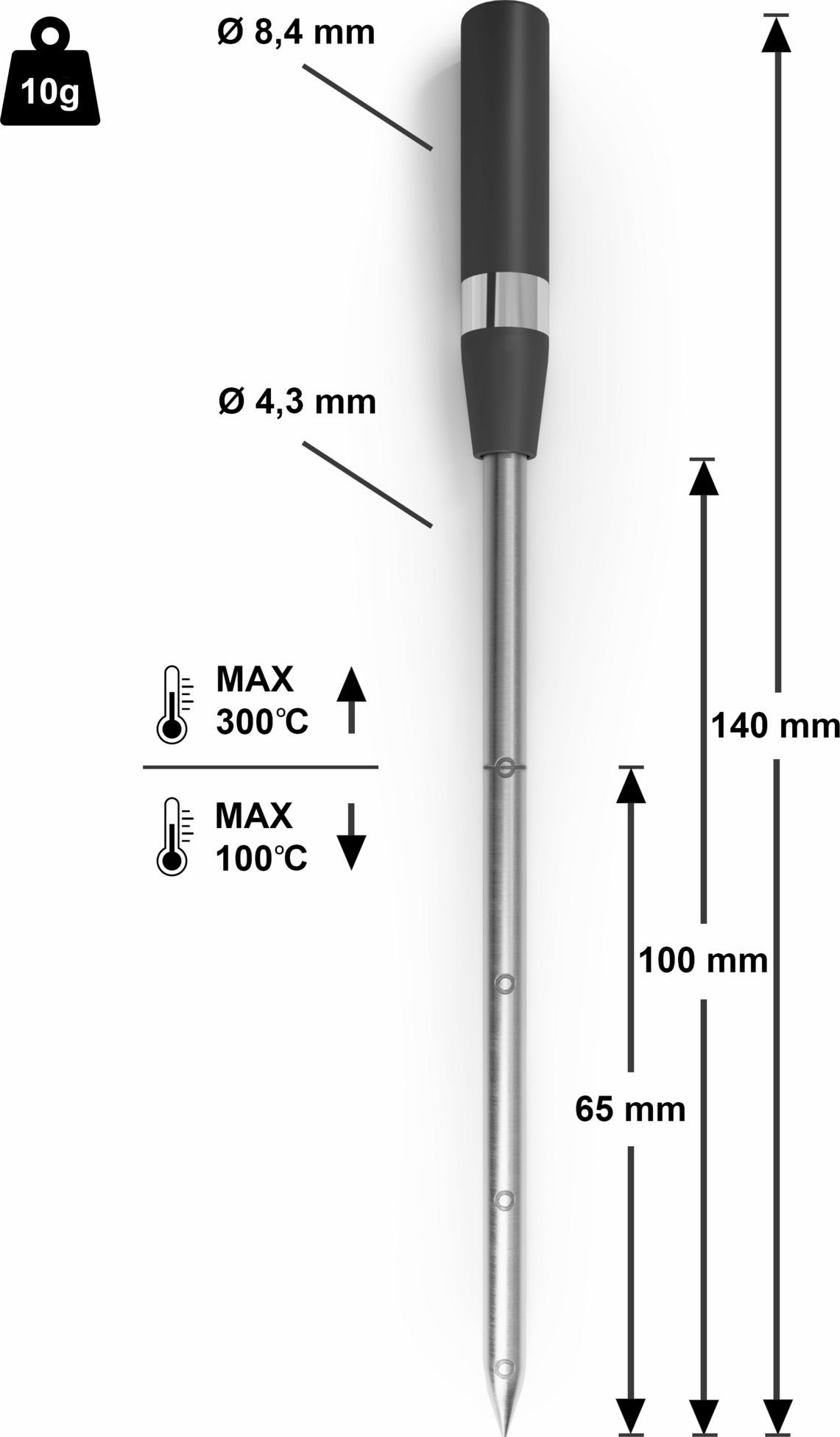 Thermomètre à viande NEFF Multipoint Sans fil - Z1365WX0