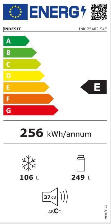 Réfrigérateur congélateur bas INDESIT  - INK25402S4E