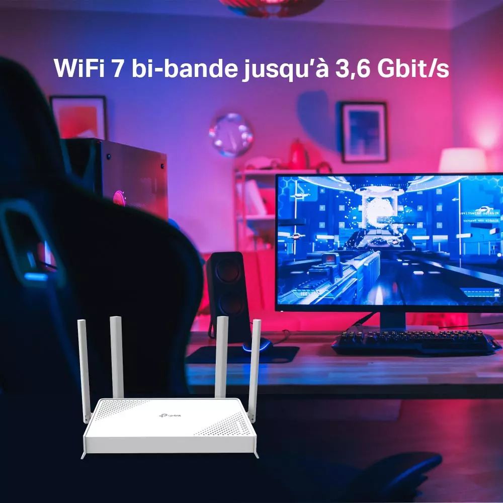 Routeur TP-LINK WiFi 7 BE3600 Dual-Band EasyMesh - ARCHERBE220W