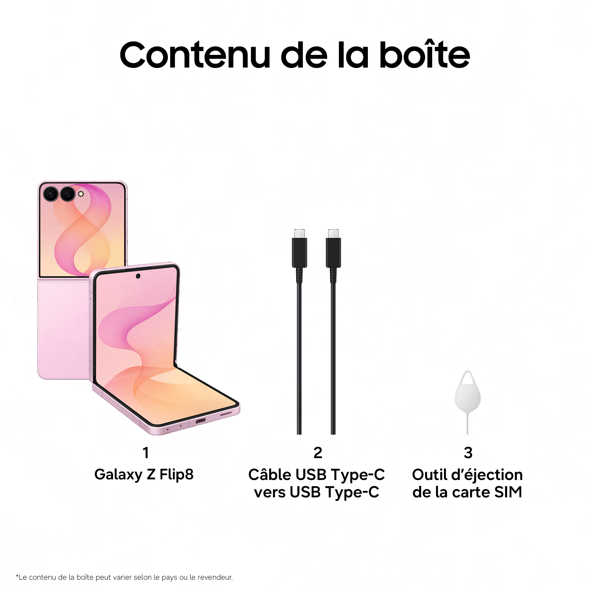 Galaxy Z Flip8 512Go Rose SAMSUNG  - SM-F776BLIHEUB