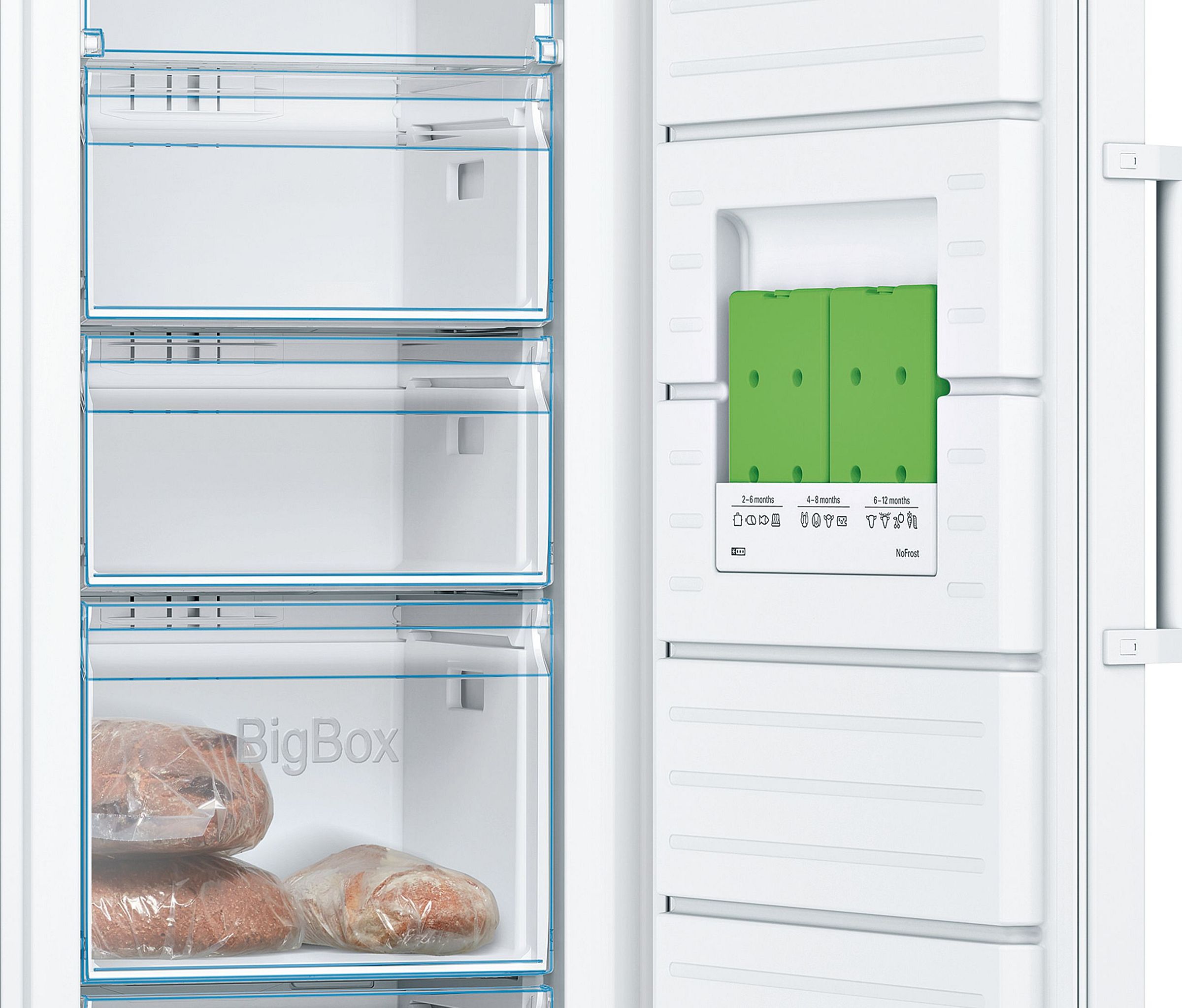 Congélateur armoire BOSCH 225L No Frost Blanc - GSN33FWEV