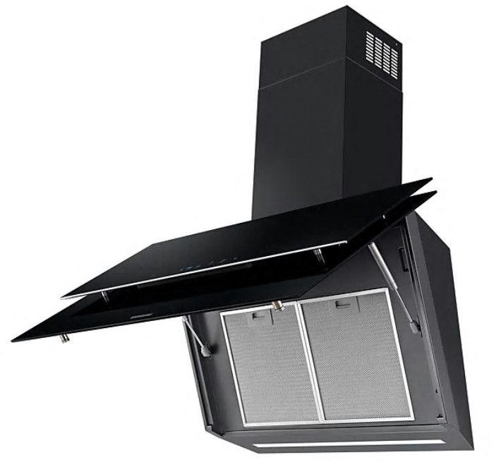 SAMSUNG Hotte decorative murale 90 cm 4 vitesses 75dB Noir SAMSUNG Hotte decorative murale 90 cm 4 vitesses 75dB Noir