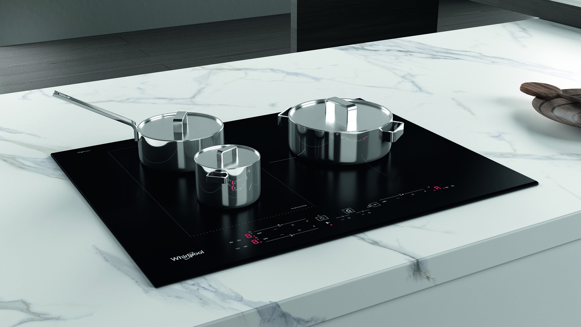 Plaque induction WHIRLPOOL 6ème sens 3 foyer dont 1 extensible 65cm Noir - WLB3965BFIXL Plaque induction WHIRLPOOL 6ème sens 3 foyer dont 1 extensible 65cm Noir - WLB3965BFIXL