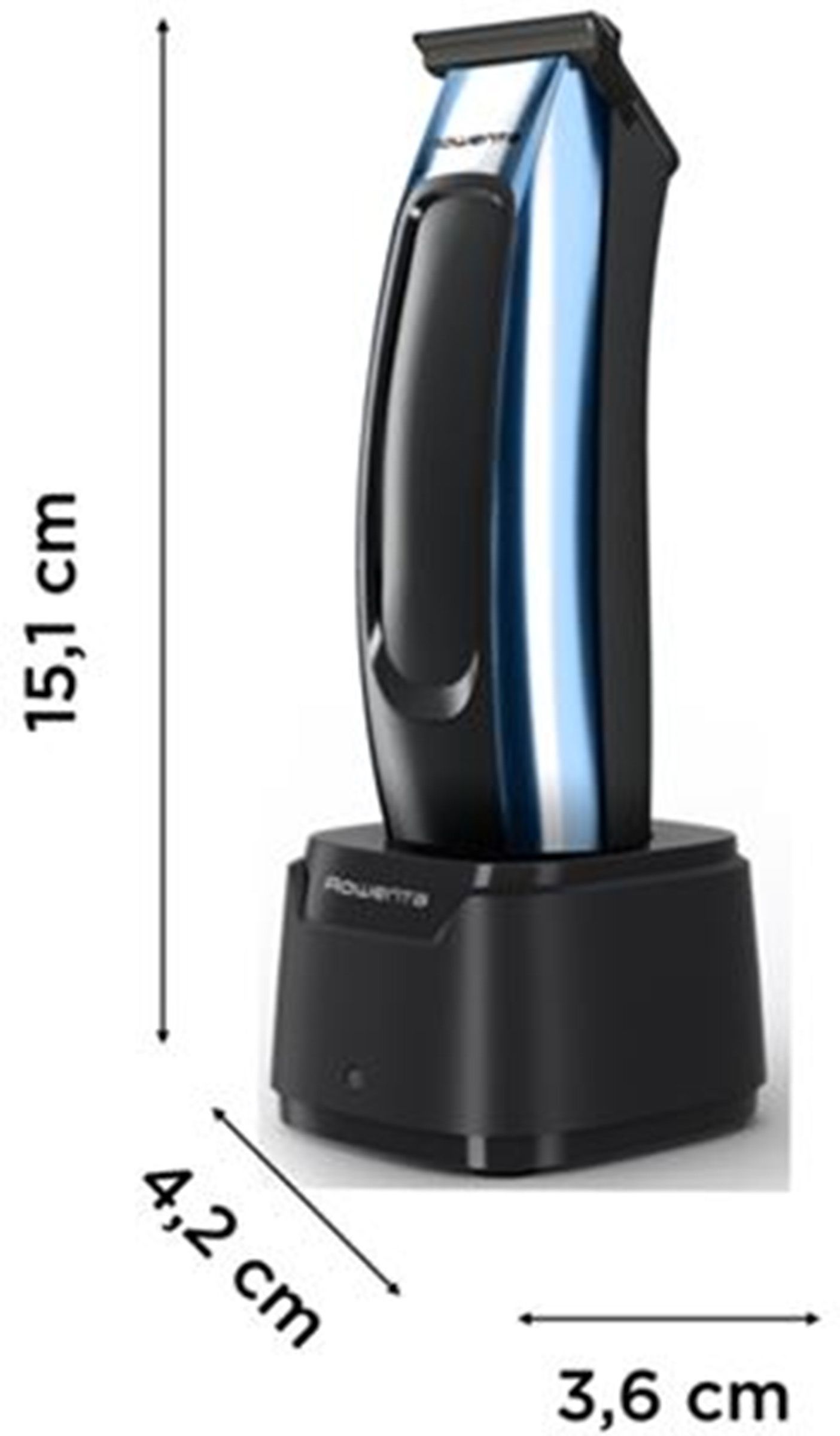 Tondeuse à barbe ROWENTA 90min 5 Lames Station de recharge - TN1851E0