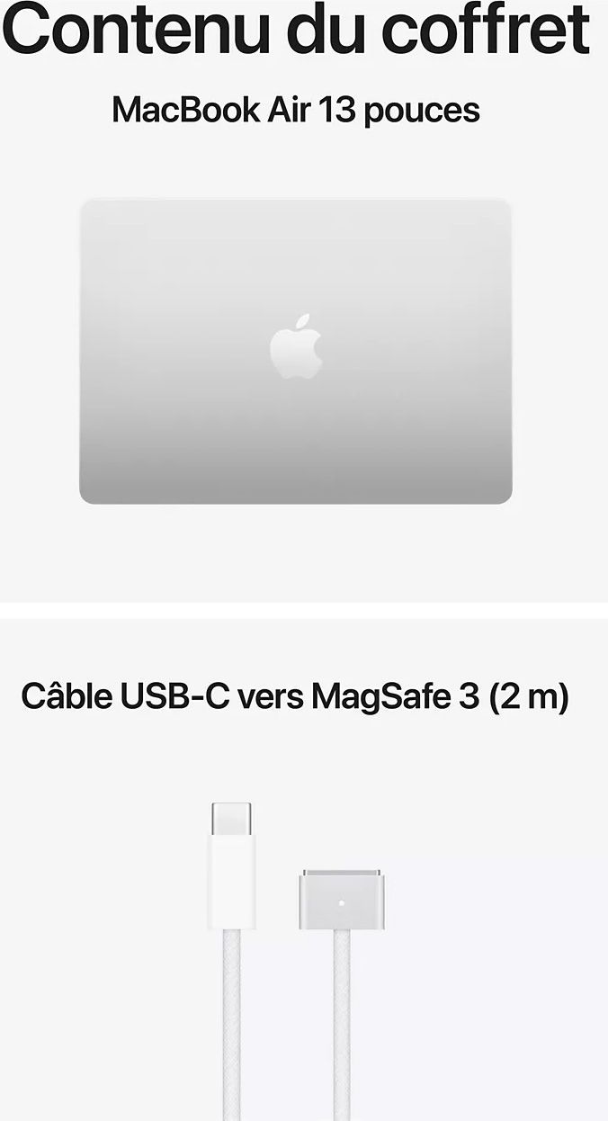 MacBook Air APPLE 13.6'' M5 16Go 512Go Gris - MBAIR13M5ARG-MDH74FN