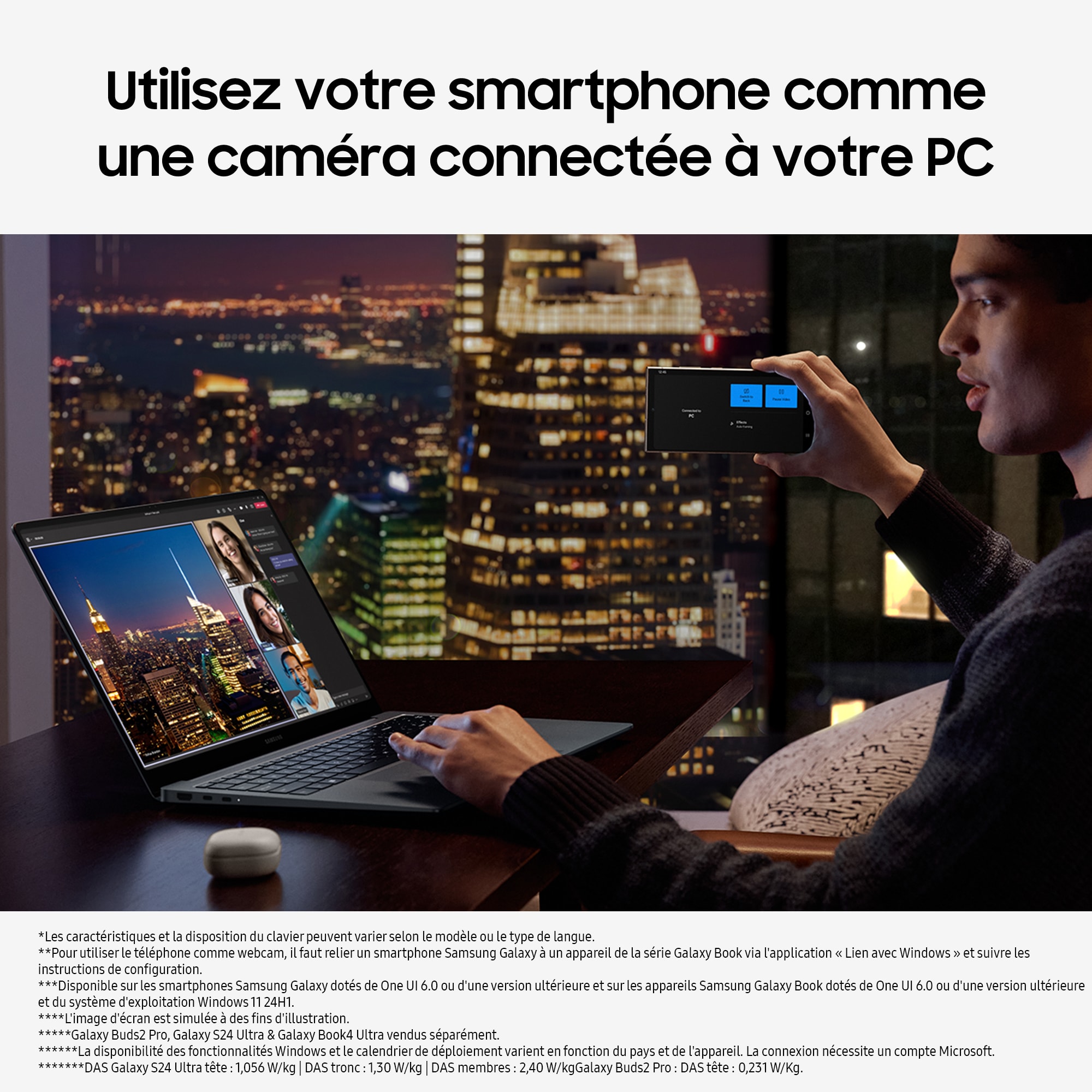 Ordinateur portable tactile SAMSUNG  - NP960XGL-XG1FR