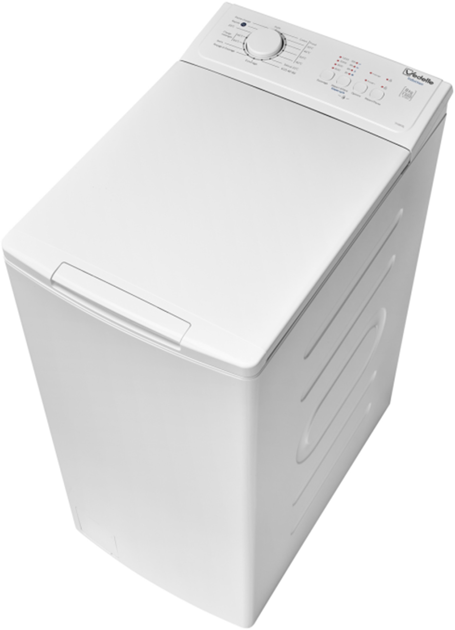 Lave linge Top VEDETTE , 1300trs/mn, 8kg, Blanc - TV3803Q