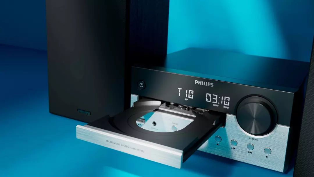 Micro chaîne hifi PHILIPS CD Bluetooth USB Tuner 80W Argent - TAM4205M2/12