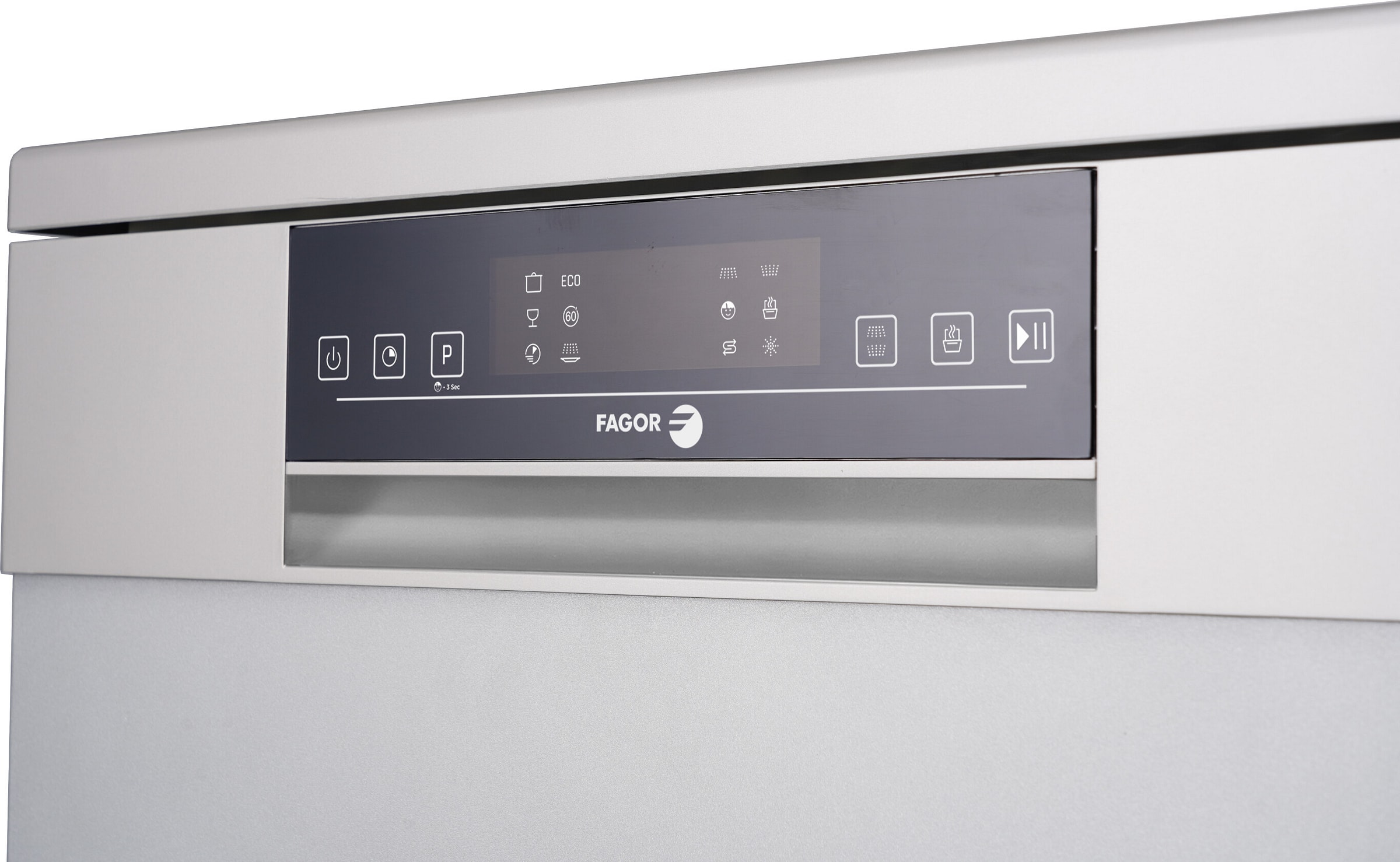 Lave vaisselle 60 cm FAGOR Moteur inverter 15 couverts 42dB Gris - FLVP151CSS