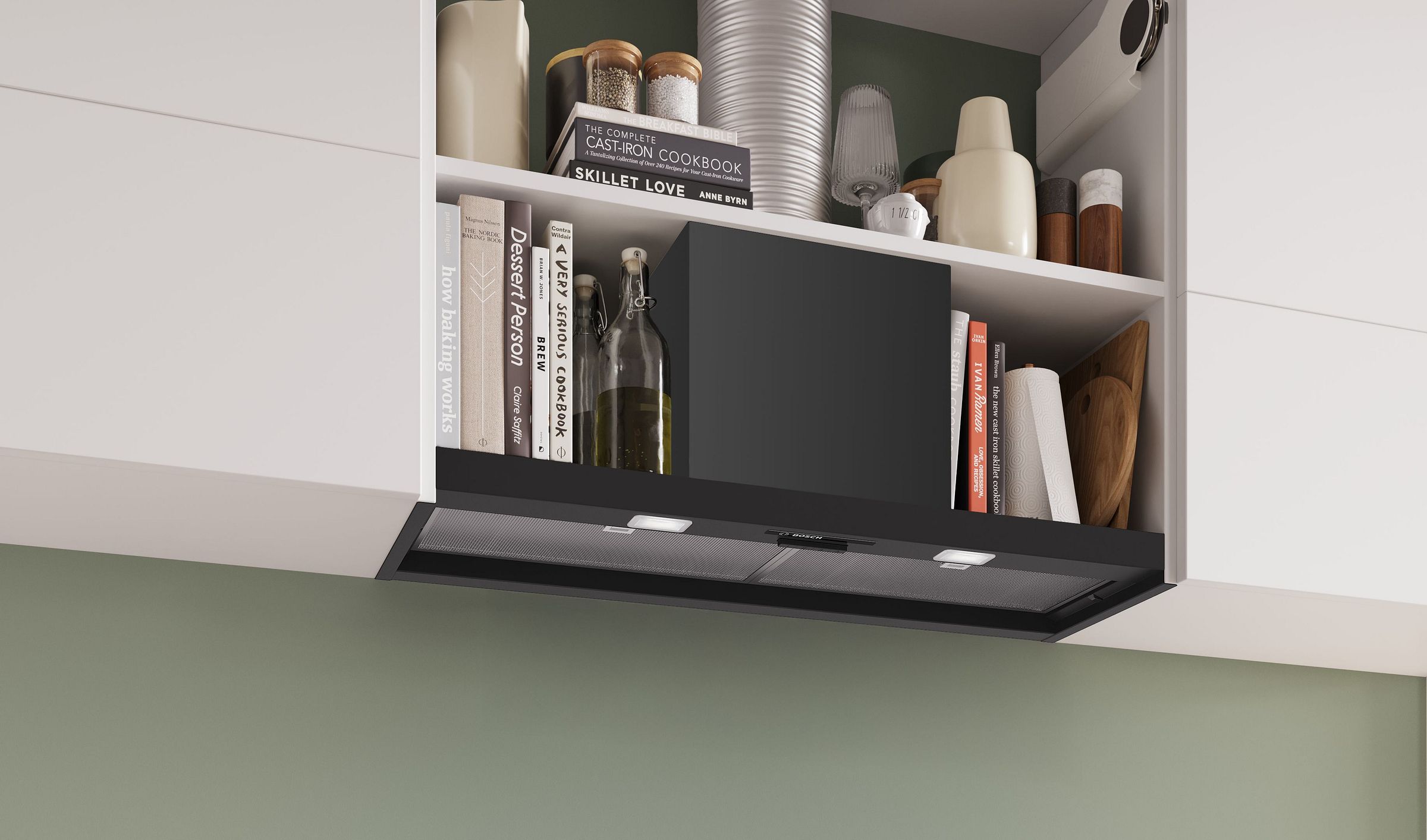 Hotte intégrée BOSCH 90cm 66dB Noir - DBB93BC60
