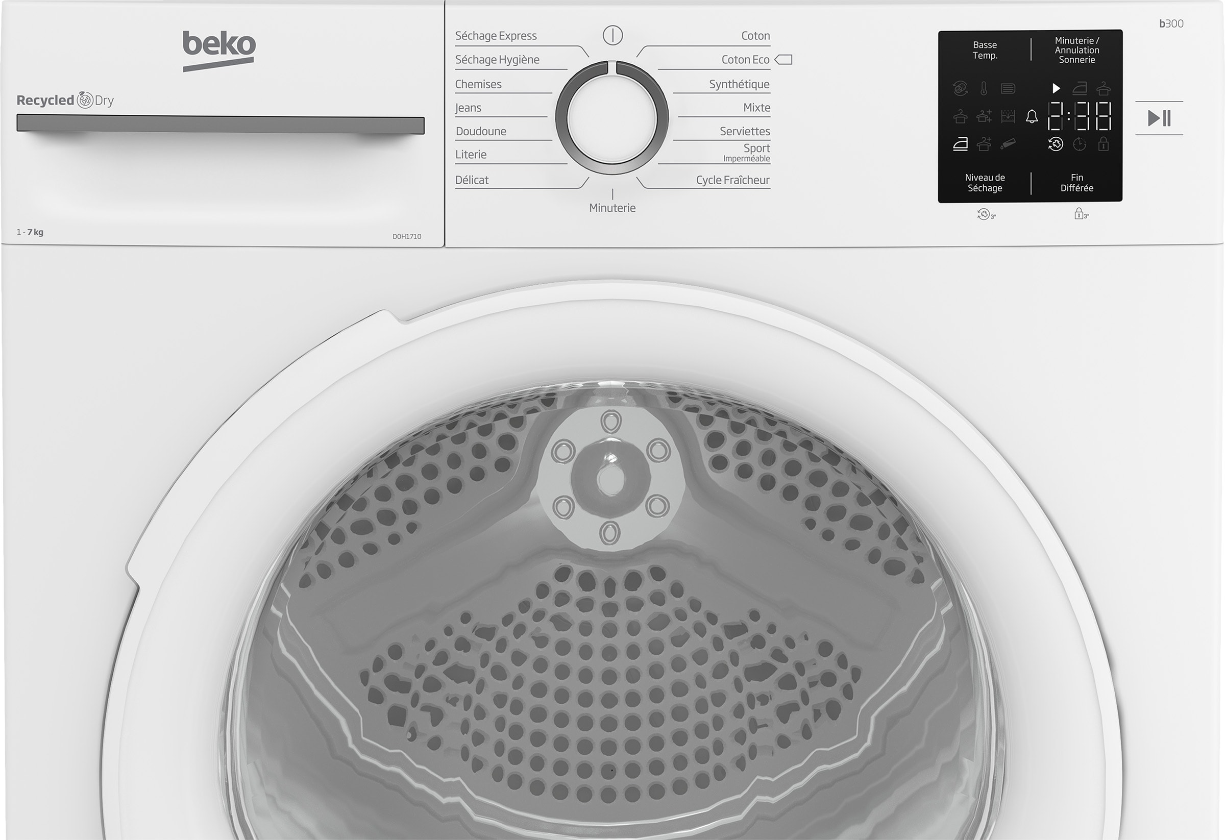 Sèche linge Condensation BEKO 15 programmes 7Kg Blanc - D0H1710 Sèche linge Condensation BEKO 15 programmes 7Kg Blanc - D0H1710